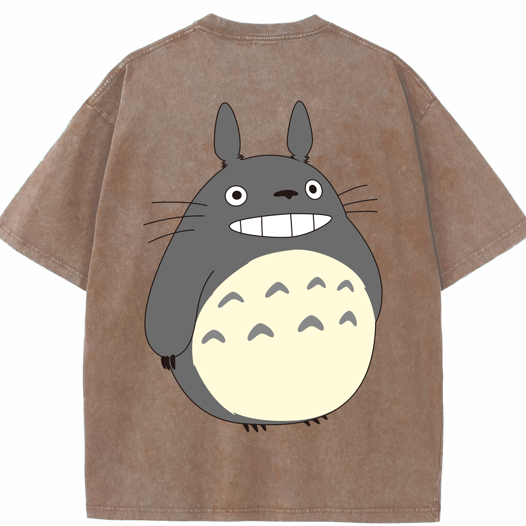 （画像用） となりのトトロ 草壁メイ 草壁サツキ My Neighbor Totoro Satsuki Kusakabe Mei Kusakabe 綿100% ヴィンテージ風 半袖Tシャツ（背面プリント）