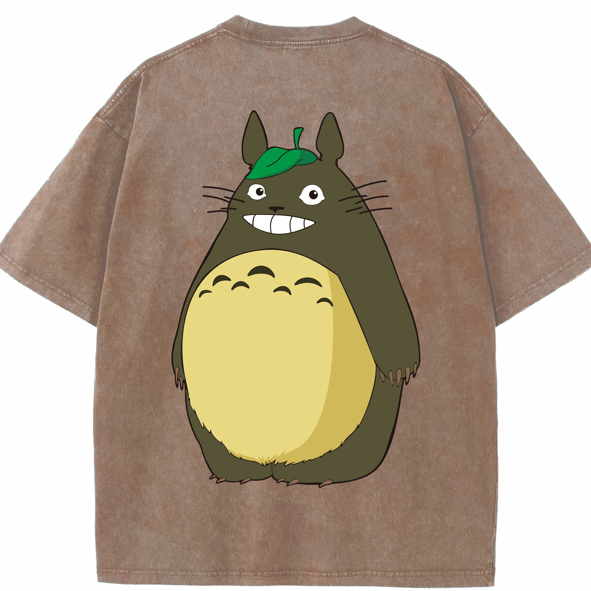 （画像用） となりのトトロ 草壁メイ 草壁サツキ My Neighbor Totoro Satsuki Kusakabe Mei Kusakabe 綿100% ヴィンテージ風 半袖Tシャツ（背面プリント）