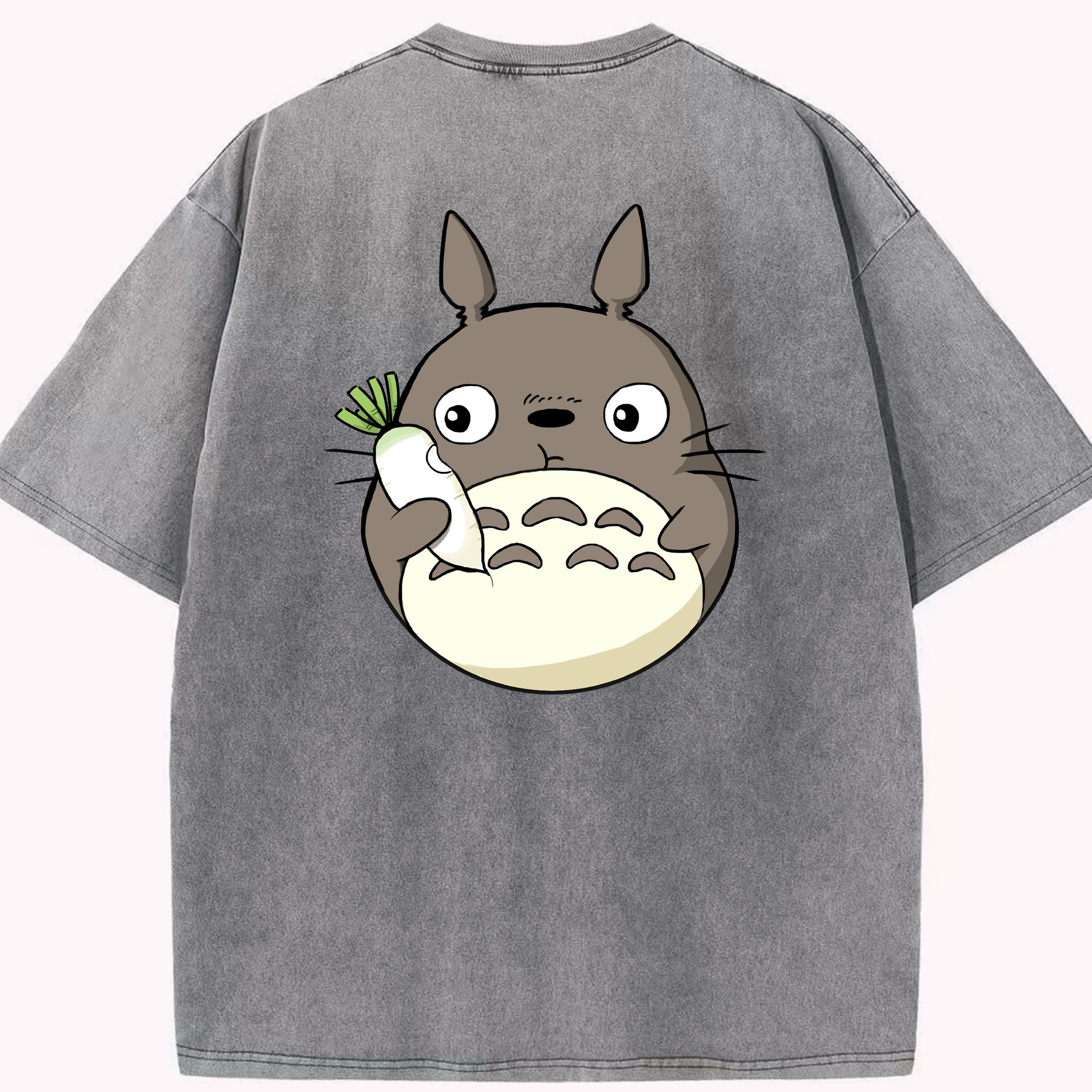 （画像用） となりのトトロ 草壁メイ 草壁サツキ My Neighbor Totoro Satsuki Kusakabe Mei Kusakabe 綿100% ヴィンテージ風 半袖Tシャツ（背面プリント）