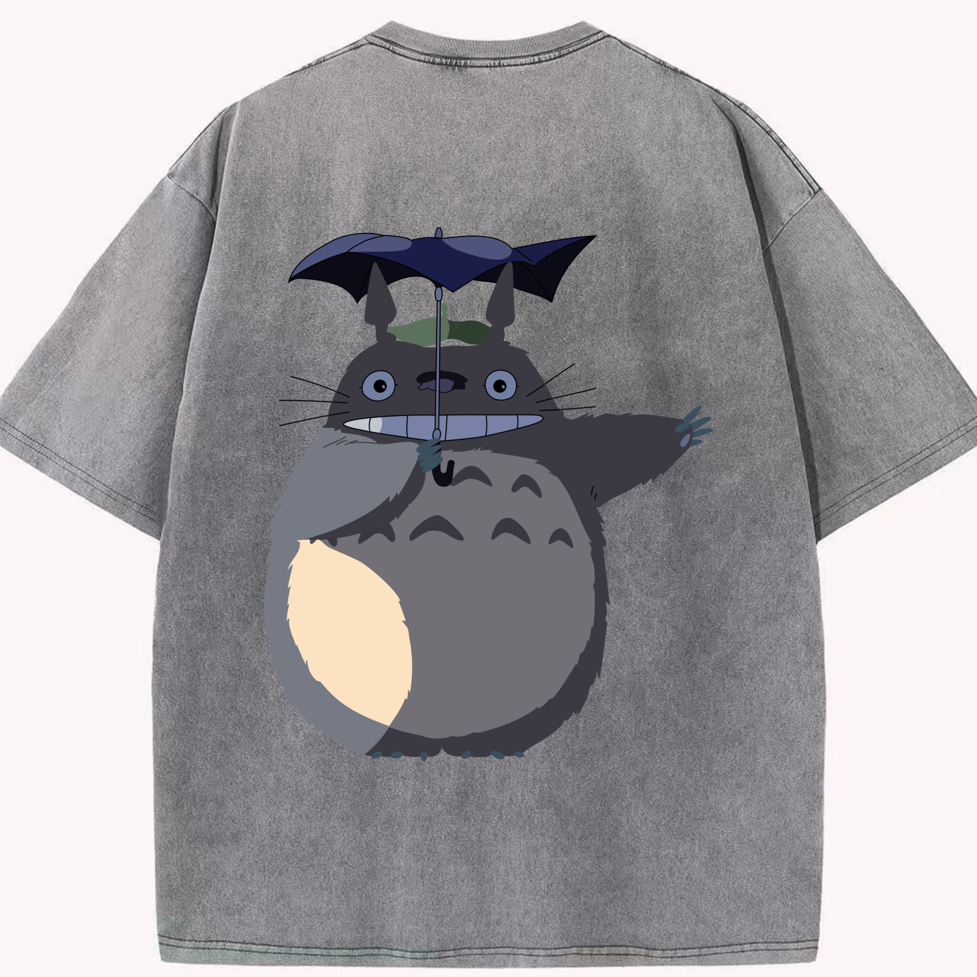 （画像用） となりのトトロ 草壁メイ 草壁サツキ My Neighbor Totoro Satsuki Kusakabe Mei Kusakabe 綿100% ヴィンテージ風 半袖Tシャツ（背面プリント）