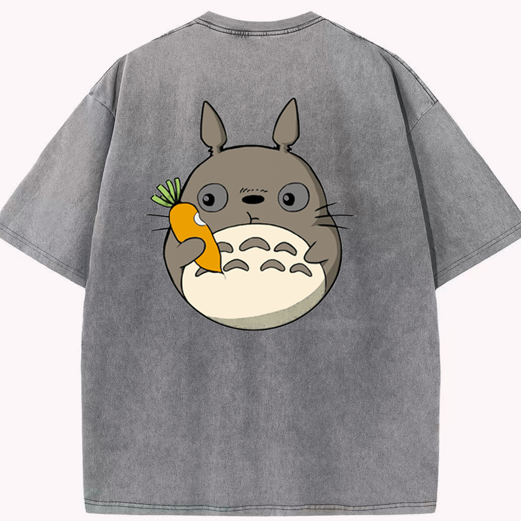 （画像用） となりのトトロ 草壁メイ 草壁サツキ My Neighbor Totoro Satsuki Kusakabe Mei Kusakabe 綿100% ヴィンテージ風 半袖Tシャツ（背面プリント）