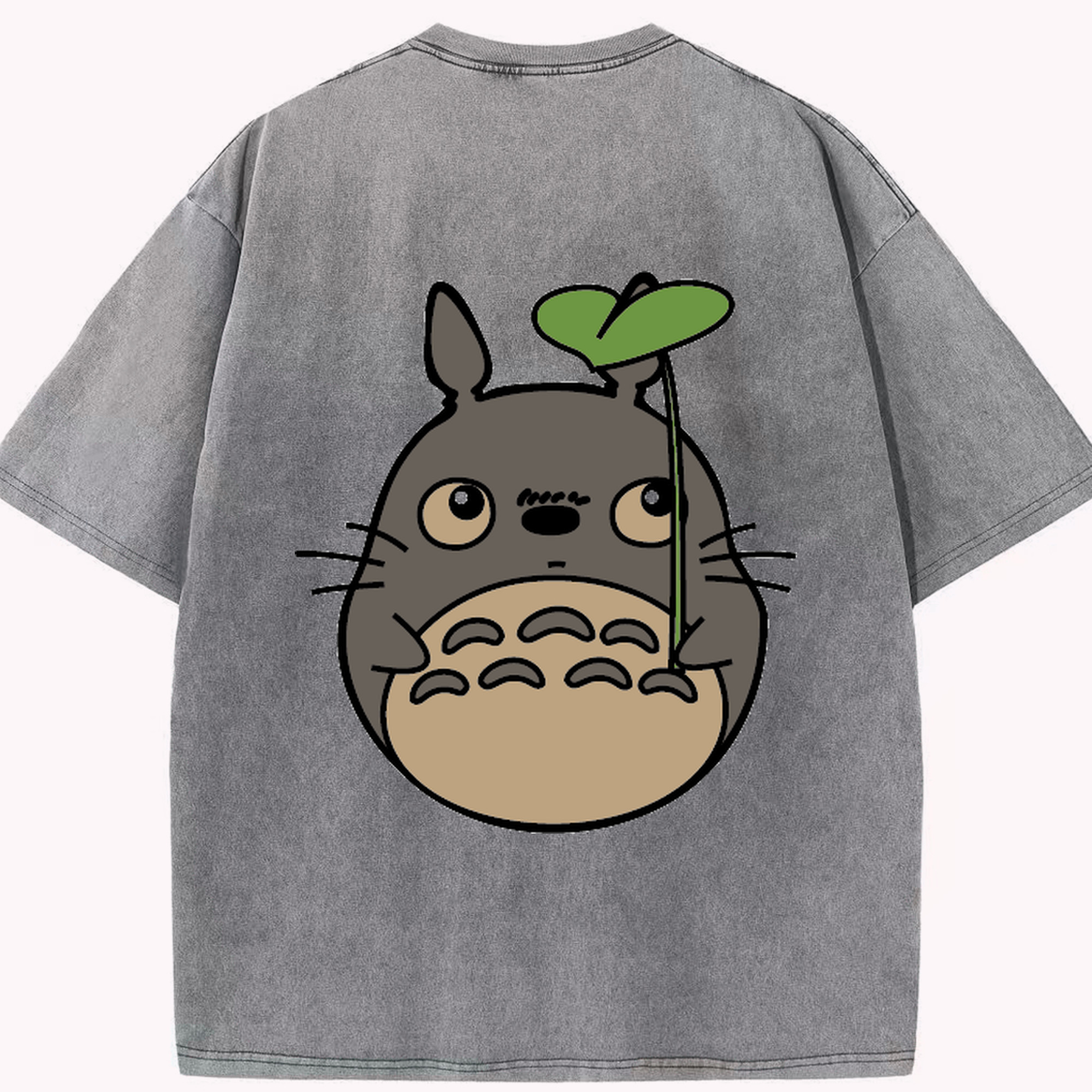 （画像用） となりのトトロ 草壁メイ 草壁サツキ My Neighbor Totoro Satsuki Kusakabe Mei Kusakabe 綿100% ヴィンテージ風 半袖Tシャツ（背面プリント）