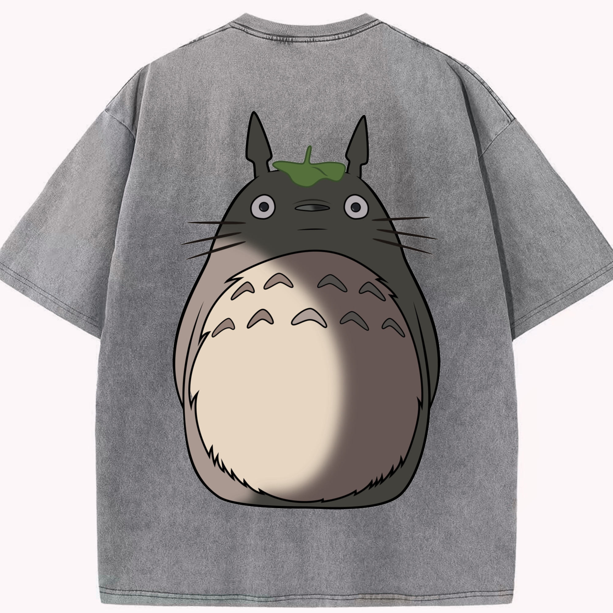 （画像用） となりのトトロ 草壁メイ 草壁サツキ My Neighbor Totoro Satsuki Kusakabe Mei Kusakabe 綿100% ヴィンテージ風 半袖Tシャツ（背面プリント）