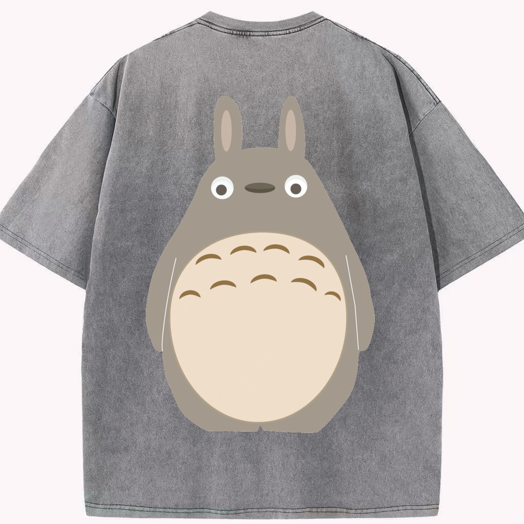 （画像用） となりのトトロ 草壁メイ 草壁サツキ My Neighbor Totoro Satsuki Kusakabe Mei Kusakabe 綿100% ヴィンテージ風 半袖Tシャツ（背面プリント）