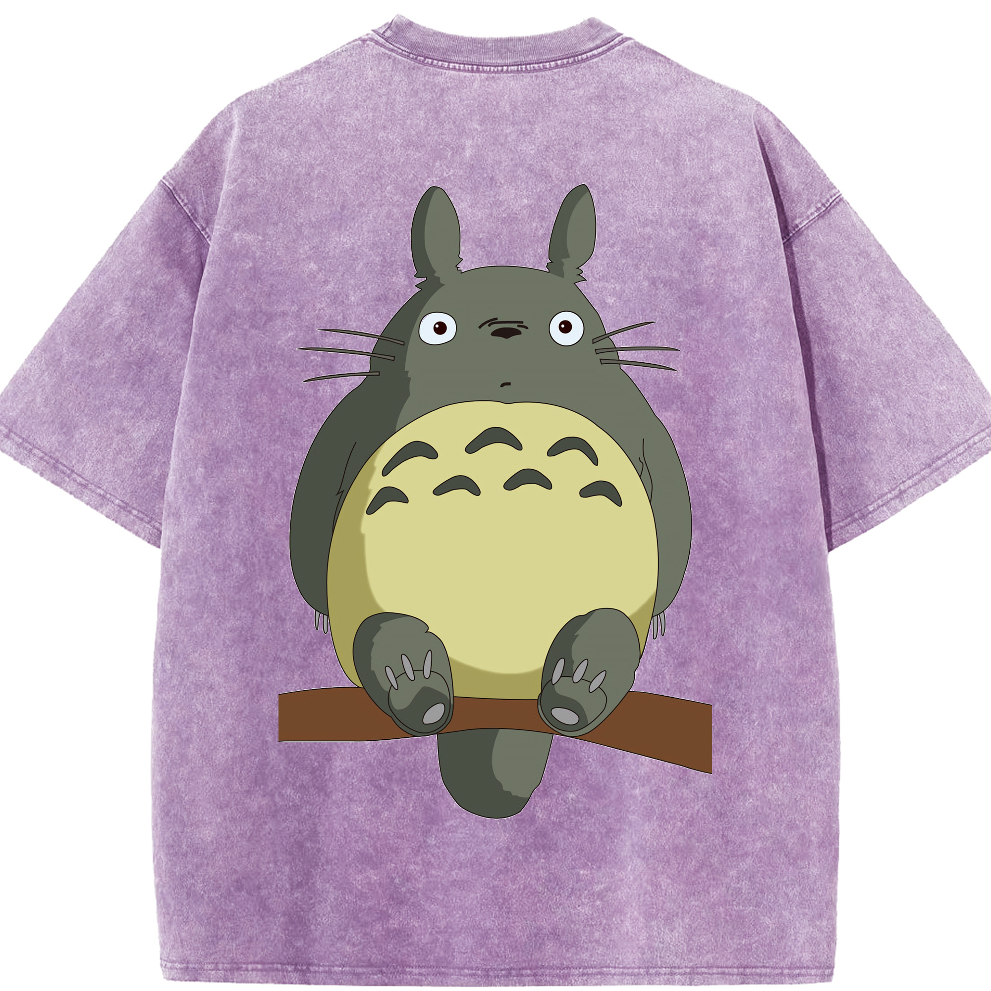 （画像用） となりのトトロ 草壁メイ 草壁サツキ My Neighbor Totoro Satsuki Kusakabe Mei Kusakabe 綿100% ヴィンテージ風 半袖Tシャツ（背面プリント）