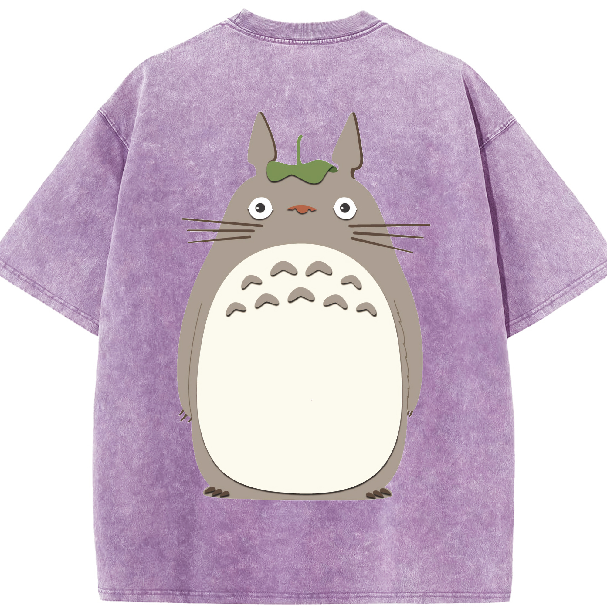 （画像用） となりのトトロ 草壁メイ 草壁サツキ My Neighbor Totoro Satsuki Kusakabe Mei Kusakabe 綿100% ヴィンテージ風 半袖Tシャツ（背面プリント）
