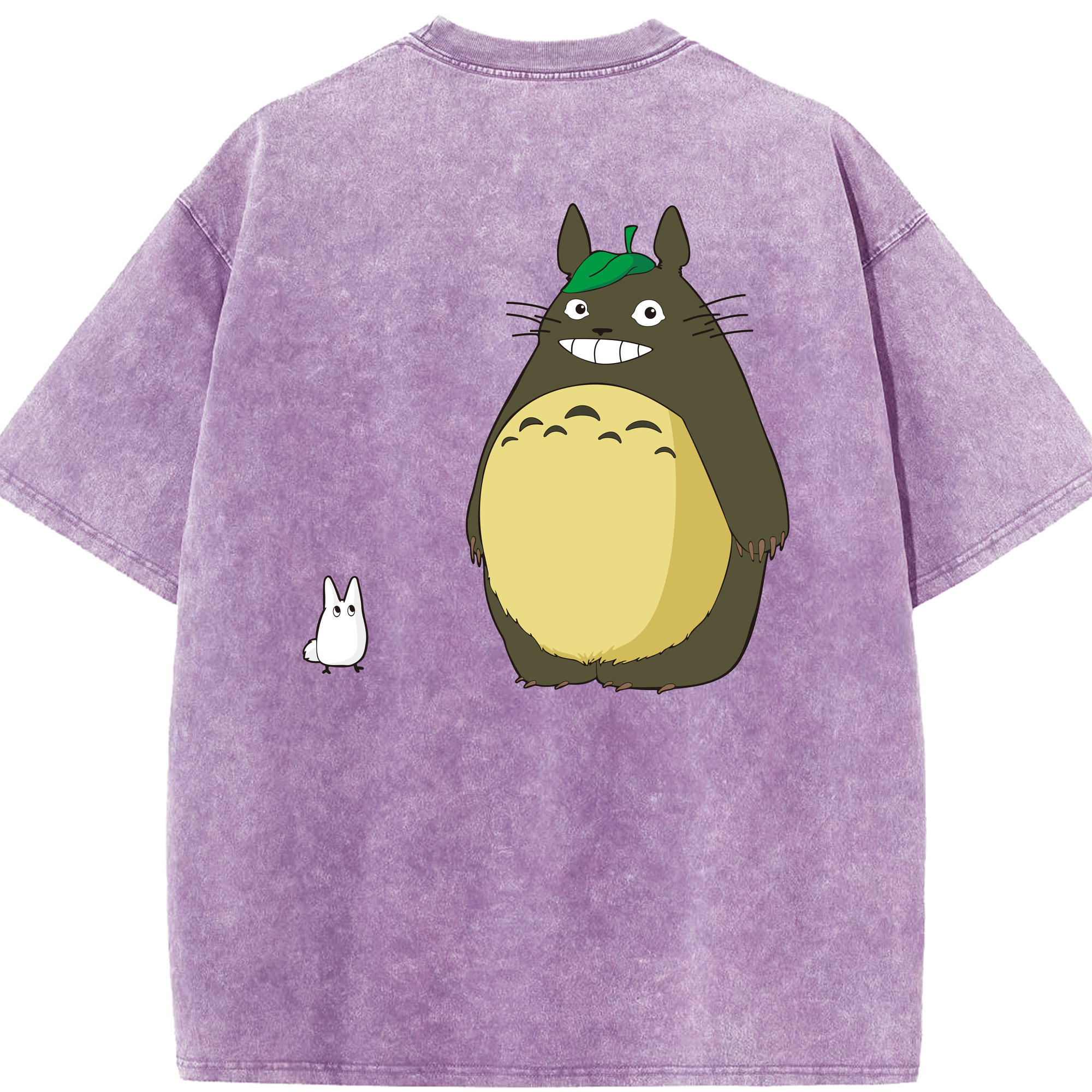 （画像用） となりのトトロ 草壁メイ 草壁サツキ My Neighbor Totoro Satsuki Kusakabe Mei Kusakabe 綿100% ヴィンテージ風 半袖Tシャツ（背面プリント）
