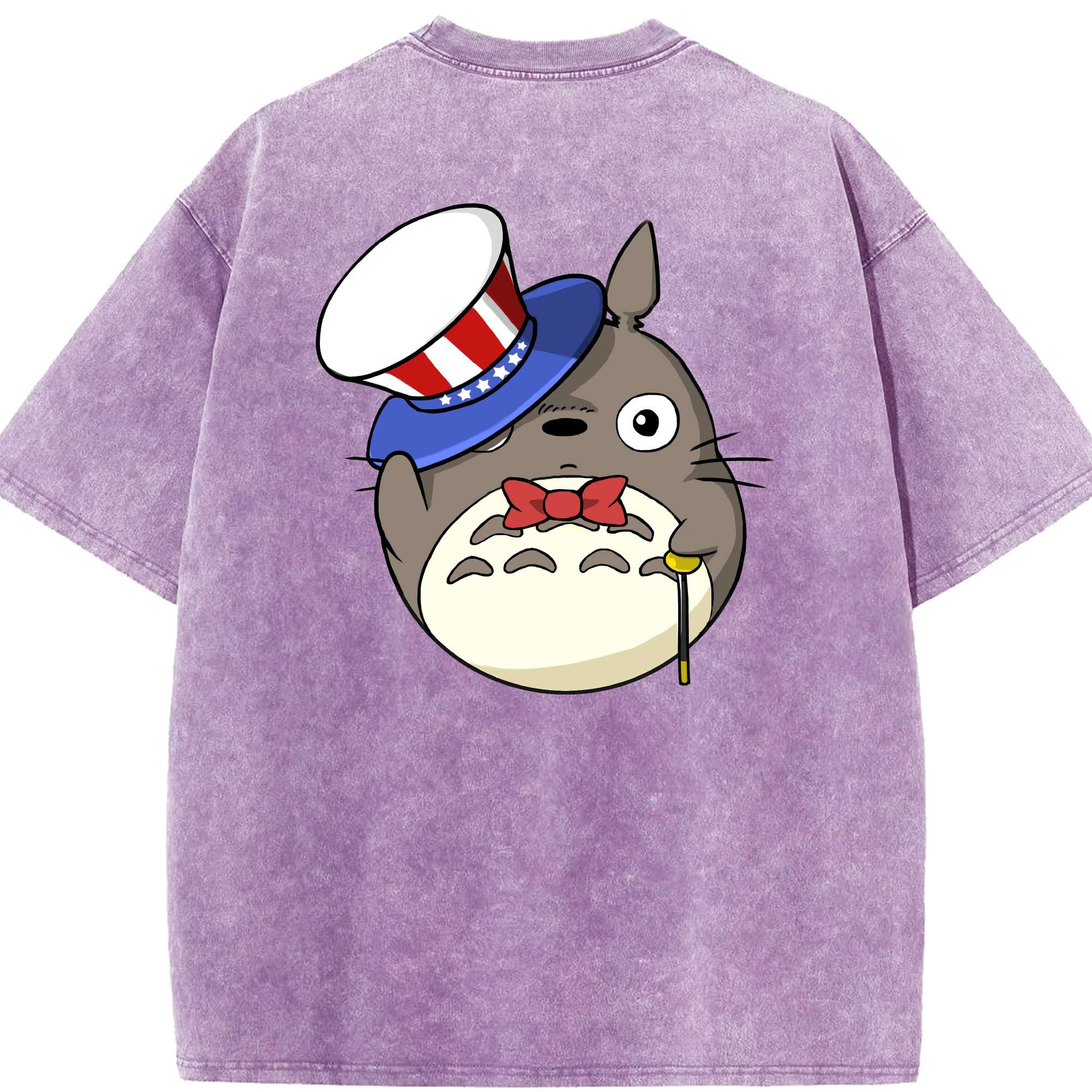 （画像用） となりのトトロ 草壁メイ 草壁サツキ My Neighbor Totoro Satsuki Kusakabe Mei Kusakabe 綿100% ヴィンテージ風 半袖Tシャツ（背面プリント）