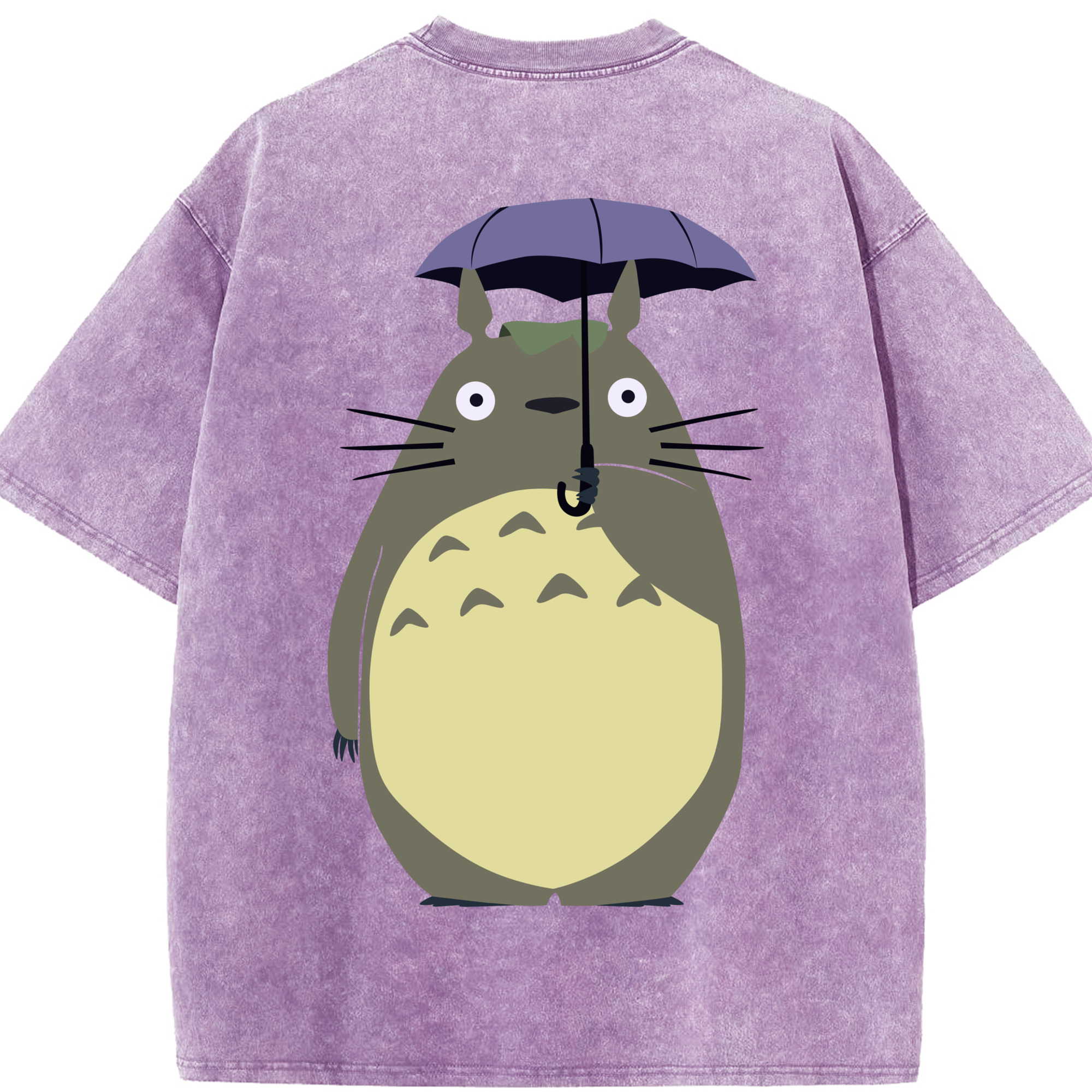 （画像用） となりのトトロ 草壁メイ 草壁サツキ My Neighbor Totoro Satsuki Kusakabe Mei Kusakabe 綿100% ヴィンテージ風 半袖Tシャツ（背面プリント）