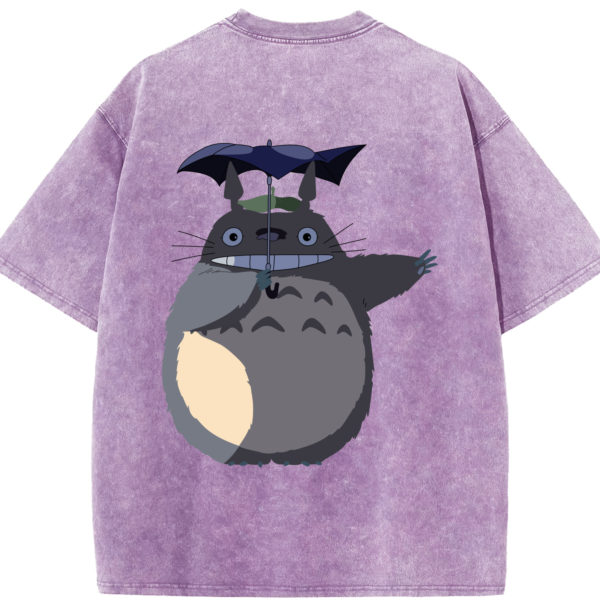 （画像用） となりのトトロ 草壁メイ 草壁サツキ My Neighbor Totoro Satsuki Kusakabe Mei Kusakabe 綿100% ヴィンテージ風 半袖Tシャツ（背面プリント）