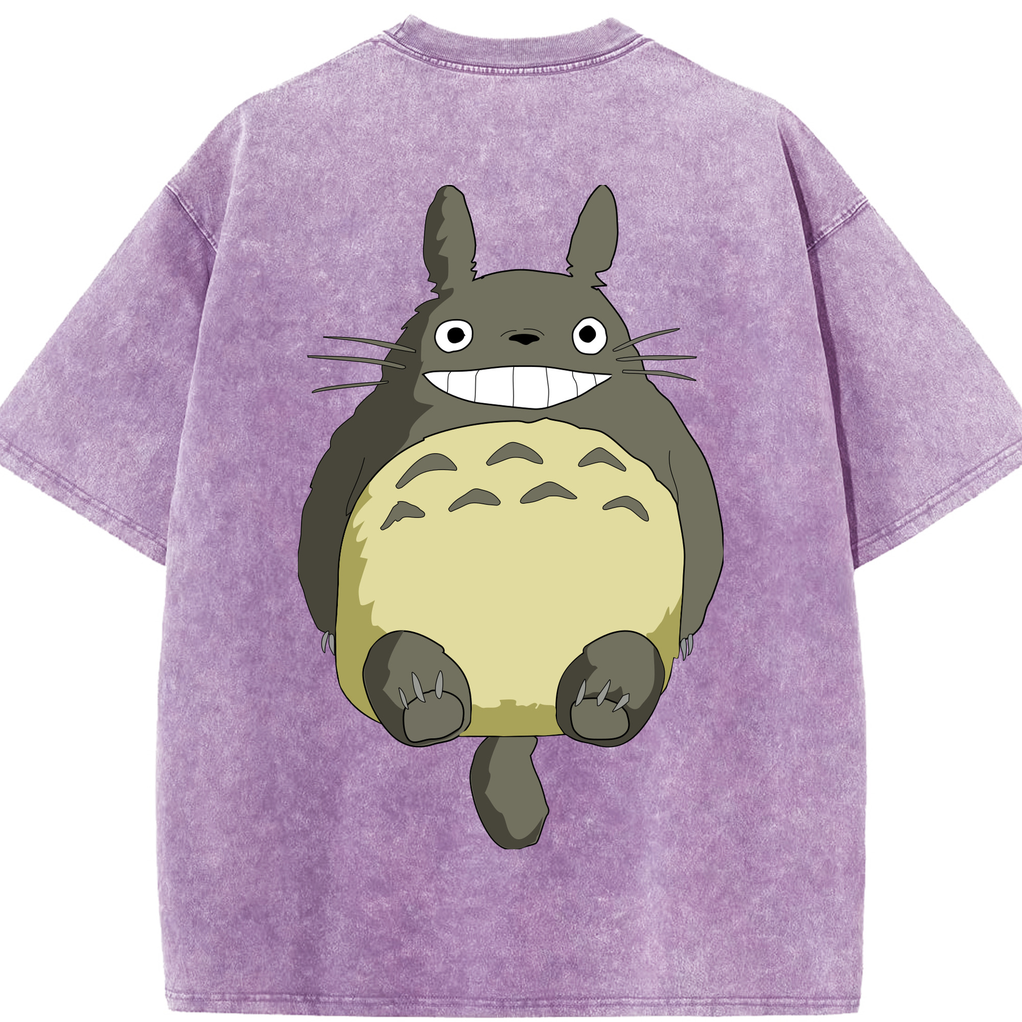 （画像用） となりのトトロ 草壁メイ 草壁サツキ My Neighbor Totoro Satsuki Kusakabe Mei Kusakabe 綿100% ヴィンテージ風 半袖Tシャツ（背面プリント）