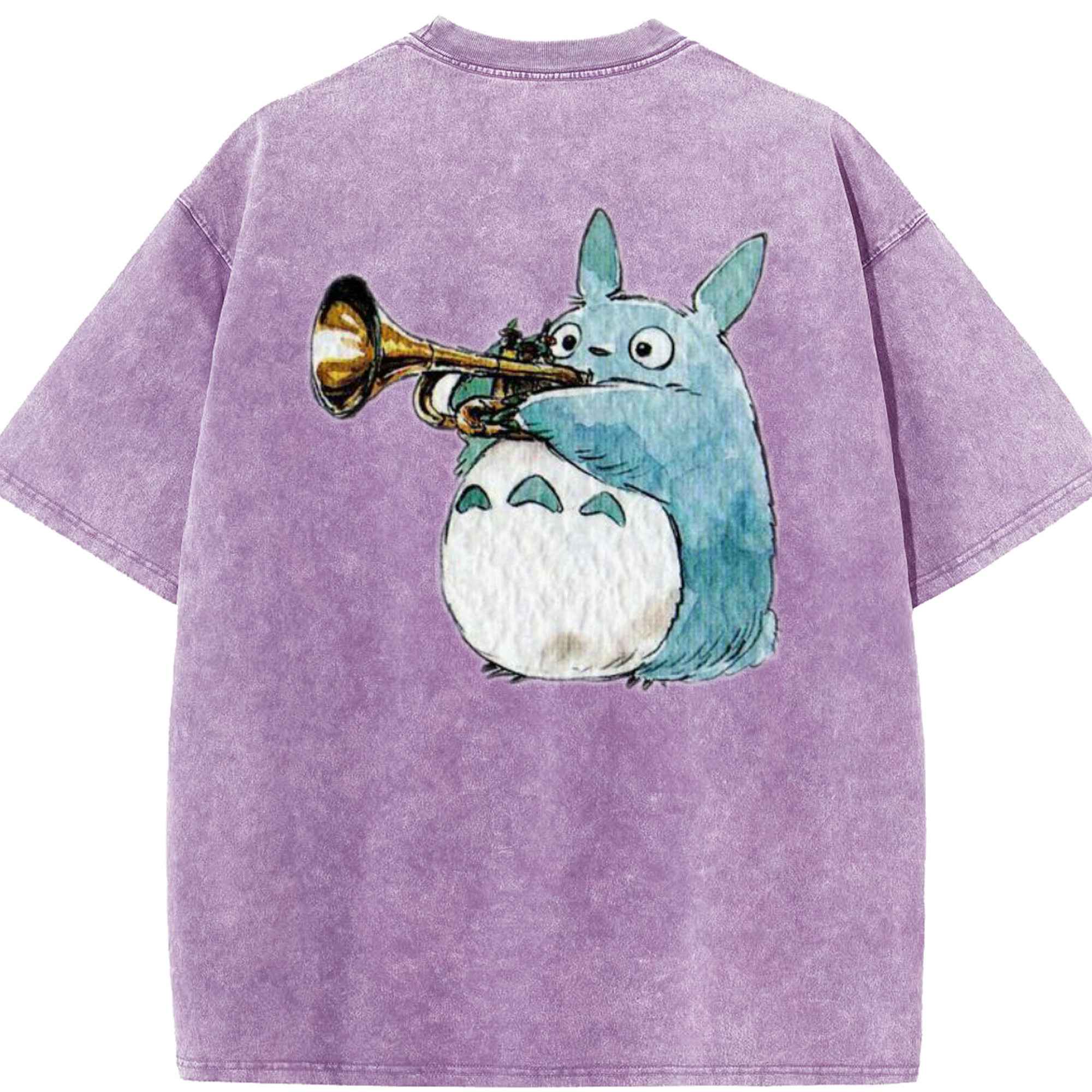 （画像用） となりのトトロ 草壁メイ 草壁サツキ My Neighbor Totoro Satsuki Kusakabe Mei Kusakabe 綿100% ヴィンテージ風 半袖Tシャツ（背面プリント）