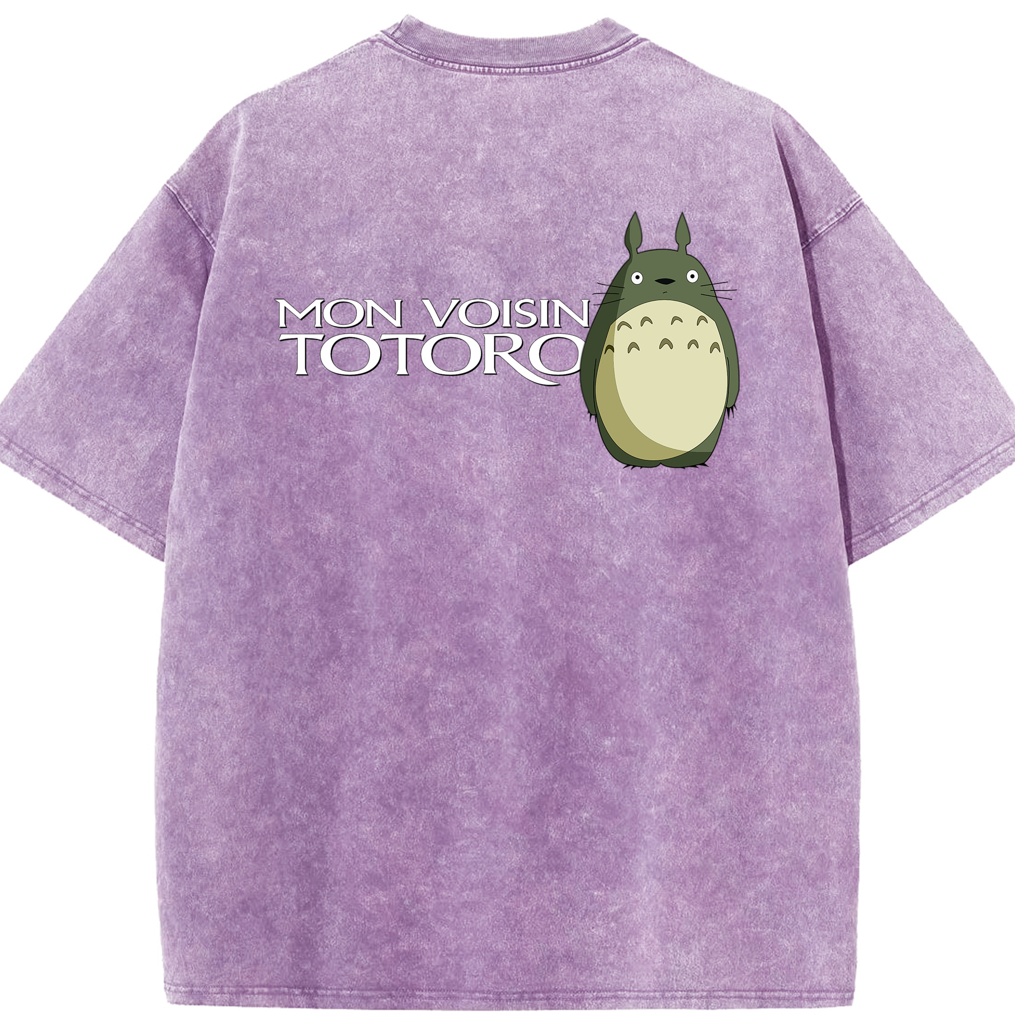 （画像用） となりのトトロ 草壁メイ 草壁サツキ My Neighbor Totoro Satsuki Kusakabe Mei Kusakabe 綿100% ヴィンテージ風 半袖Tシャツ（背面プリント）