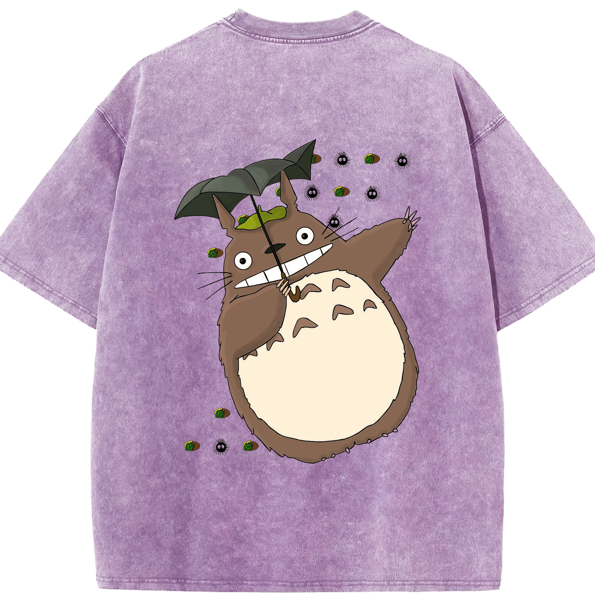 （画像用） となりのトトロ 草壁メイ 草壁サツキ My Neighbor Totoro Satsuki Kusakabe Mei Kusakabe 綿100% ヴィンテージ風 半袖Tシャツ（背面プリント）