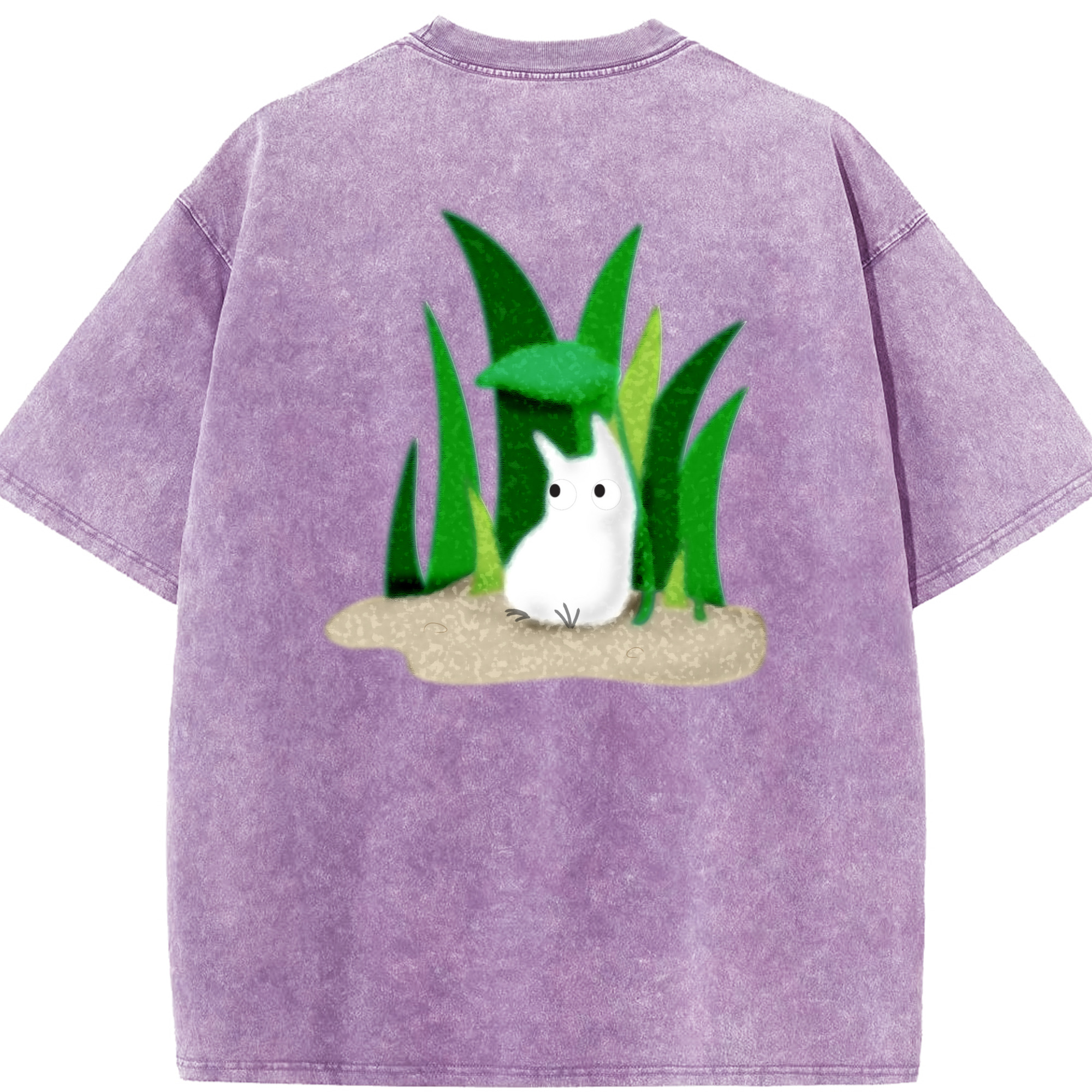 （画像用） となりのトトロ 草壁メイ 草壁サツキ My Neighbor Totoro Satsuki Kusakabe Mei Kusakabe 綿100% ヴィンテージ風 半袖Tシャツ（背面プリント）