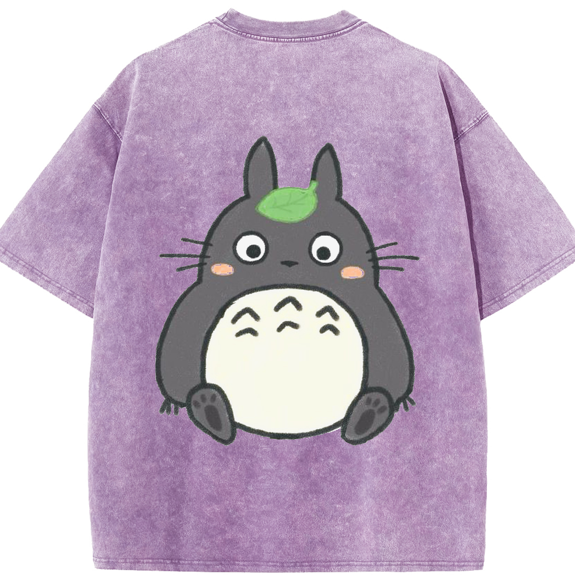 （画像用） となりのトトロ 草壁メイ 草壁サツキ My Neighbor Totoro Satsuki Kusakabe Mei Kusakabe 綿100% ヴィンテージ風 半袖Tシャツ（背面プリント）