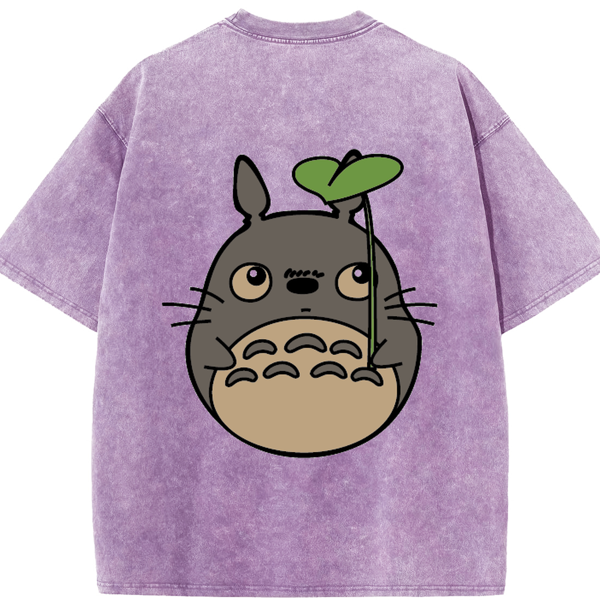 （画像用） となりのトトロ 草壁メイ 草壁サツキ My Neighbor Totoro Satsuki Kusakabe Mei Kusakabe 綿100% ヴィンテージ風 半袖Tシャツ（背面プリント）