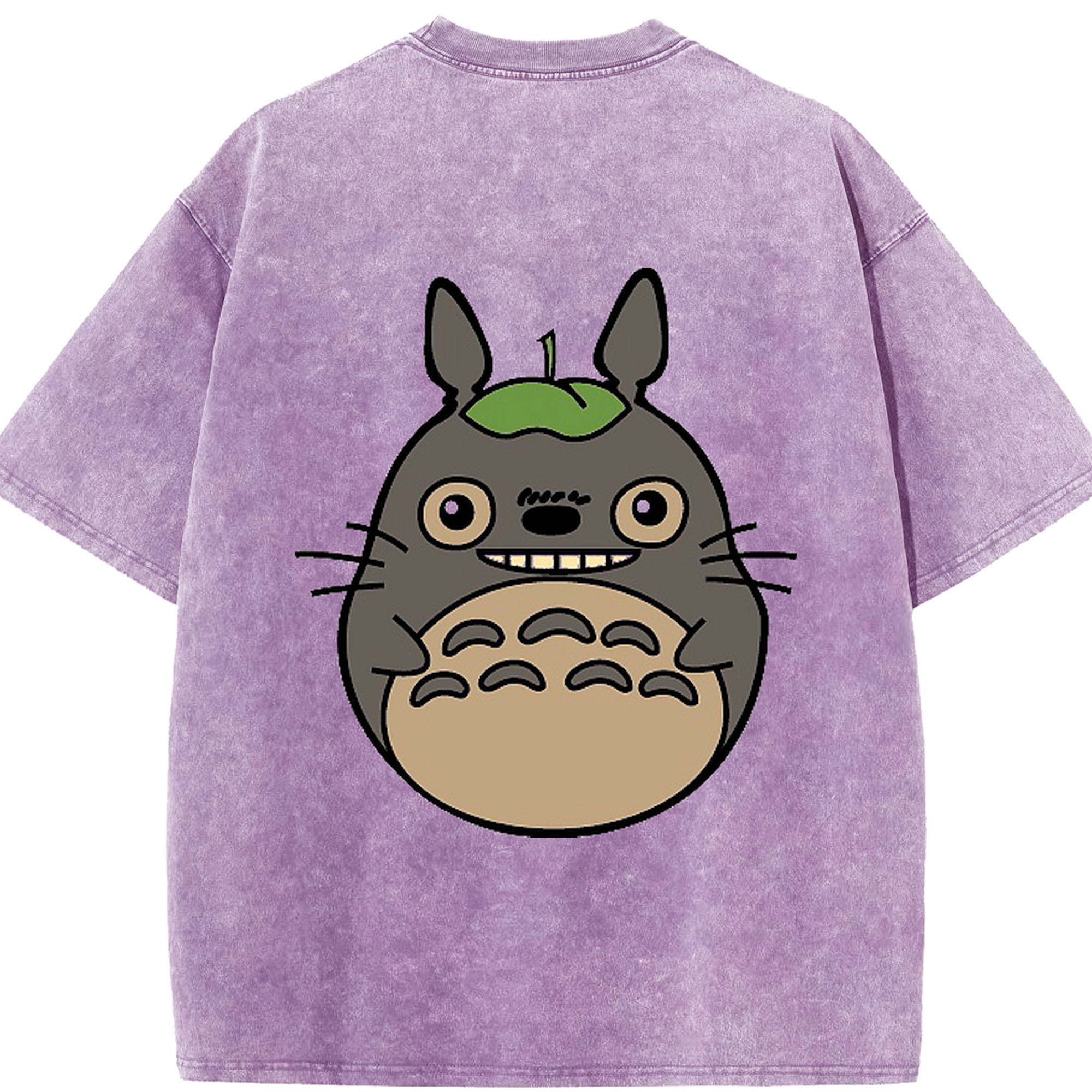 （画像用） となりのトトロ 草壁メイ 草壁サツキ My Neighbor Totoro Satsuki Kusakabe Mei Kusakabe 綿100% ヴィンテージ風 半袖Tシャツ（背面プリント）