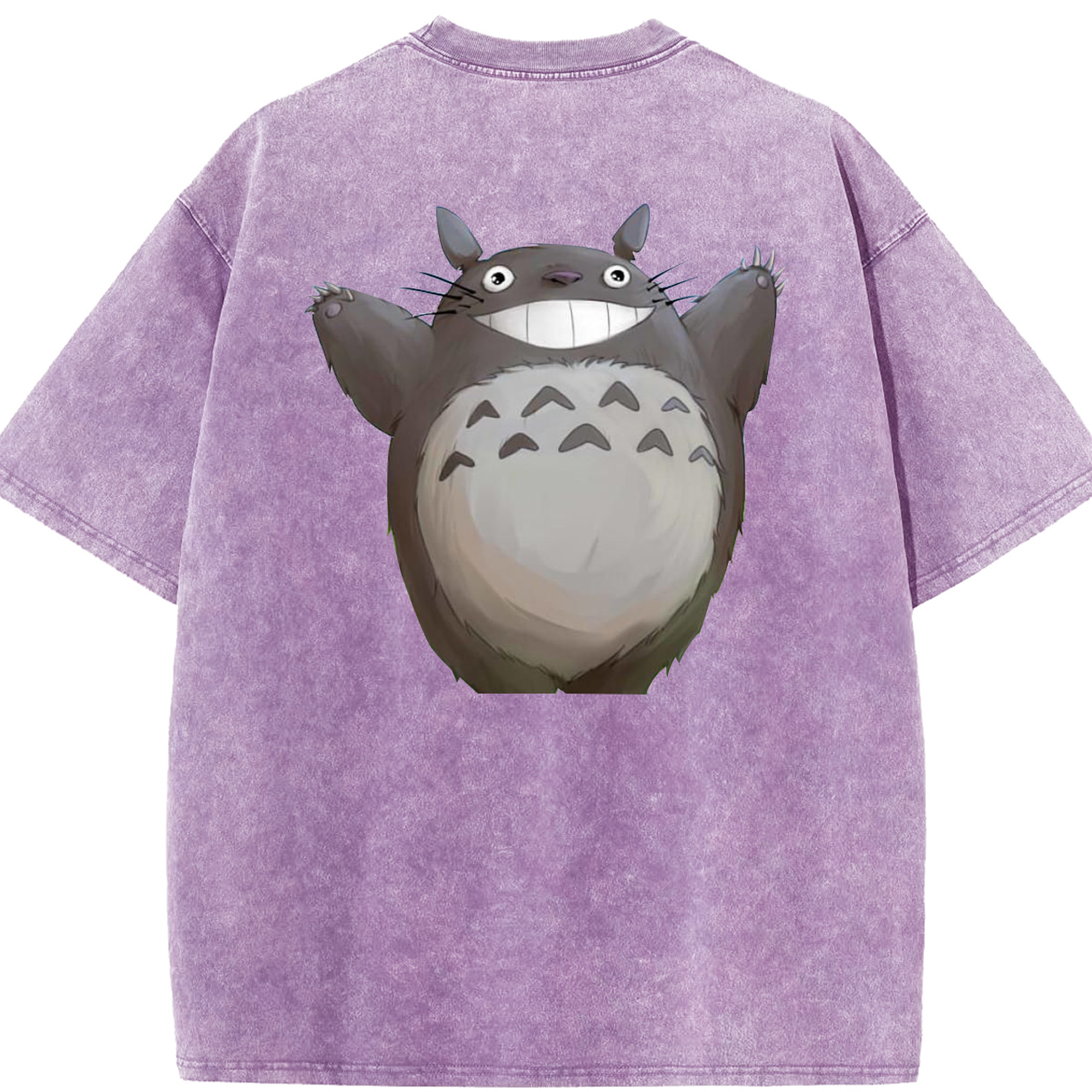 （画像用） となりのトトロ 草壁メイ 草壁サツキ My Neighbor Totoro Satsuki Kusakabe Mei Kusakabe 綿100% ヴィンテージ風 半袖Tシャツ（背面プリント）