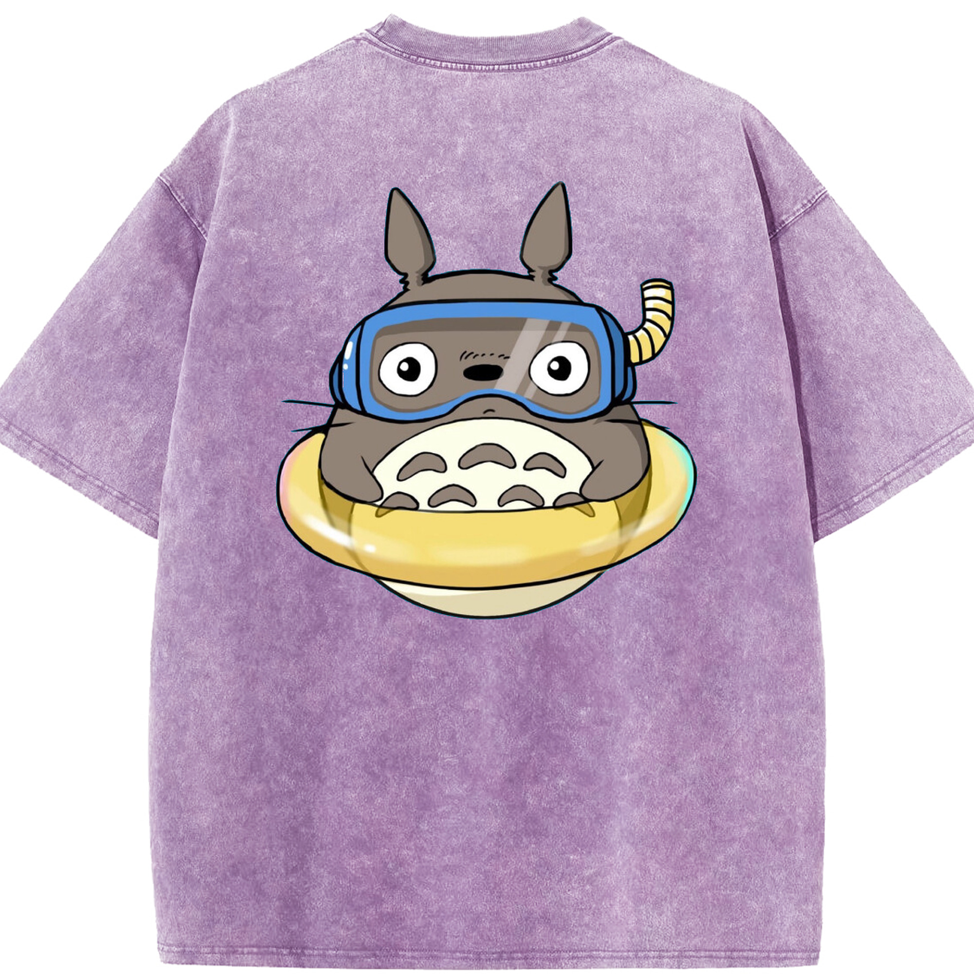 （画像用） となりのトトロ 草壁メイ 草壁サツキ My Neighbor Totoro Satsuki Kusakabe Mei Kusakabe 綿100% ヴィンテージ風 半袖Tシャツ（背面プリント）