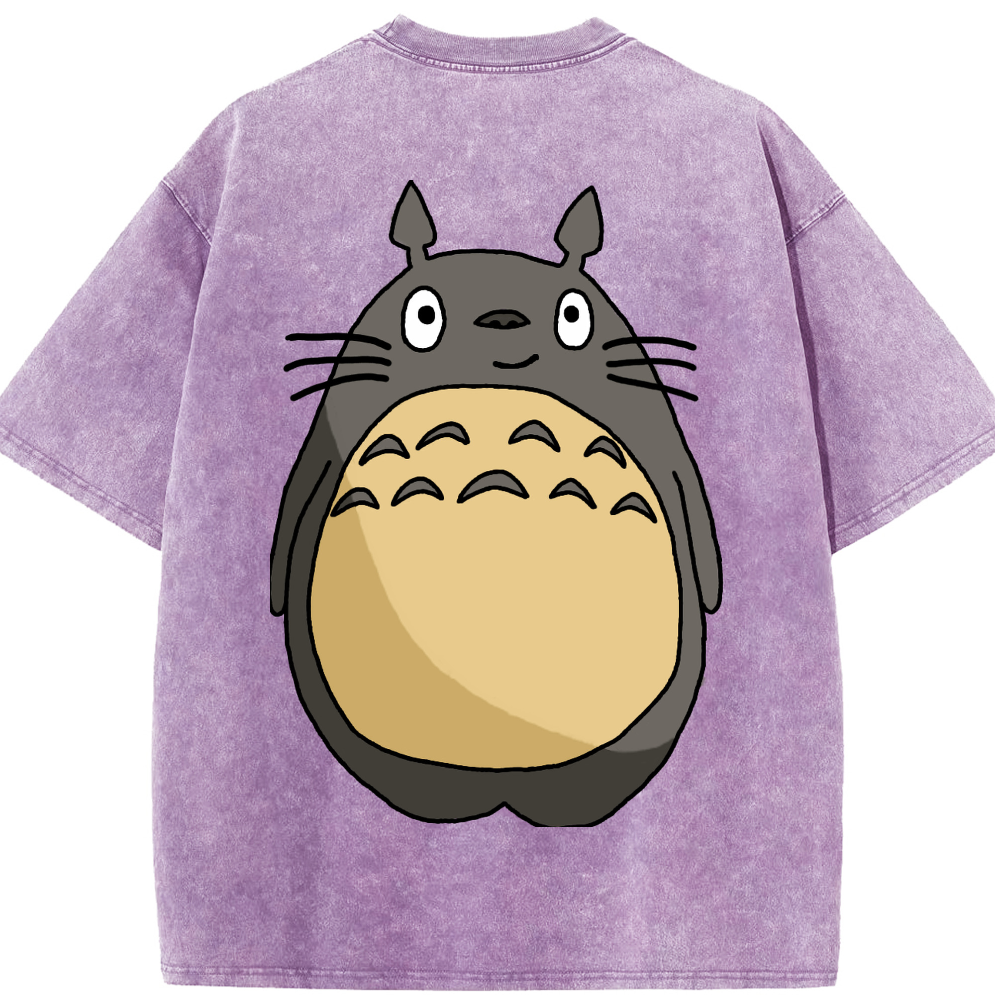 （画像用） となりのトトロ 草壁メイ 草壁サツキ My Neighbor Totoro Satsuki Kusakabe Mei Kusakabe 綿100% ヴィンテージ風 半袖Tシャツ（背面プリント）