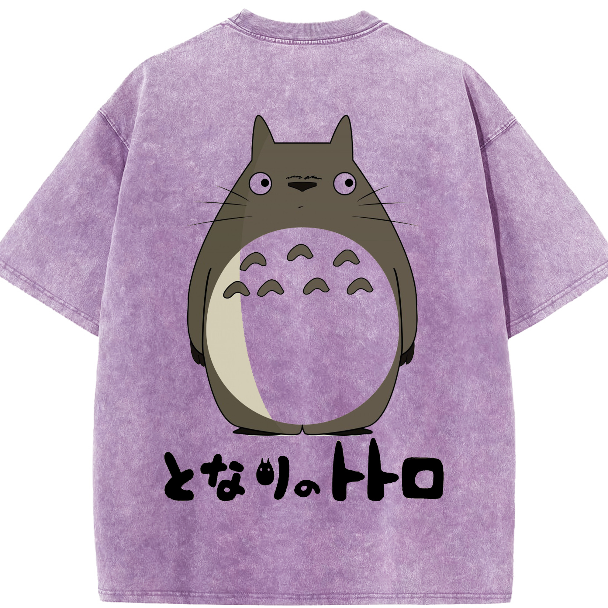 （画像用） となりのトトロ 草壁メイ 草壁サツキ My Neighbor Totoro Satsuki Kusakabe Mei Kusakabe 綿100% ヴィンテージ風 半袖Tシャツ（背面プリント）