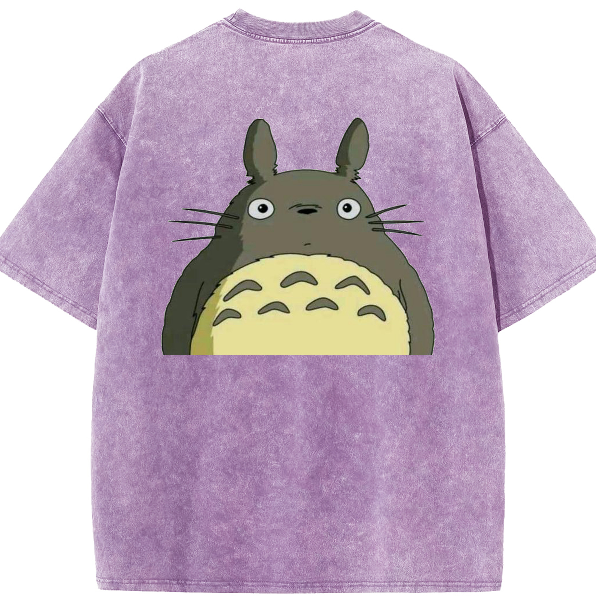 （画像用） となりのトトロ 草壁メイ 草壁サツキ My Neighbor Totoro Satsuki Kusakabe Mei Kusakabe 綿100% ヴィンテージ風 半袖Tシャツ（背面プリント）