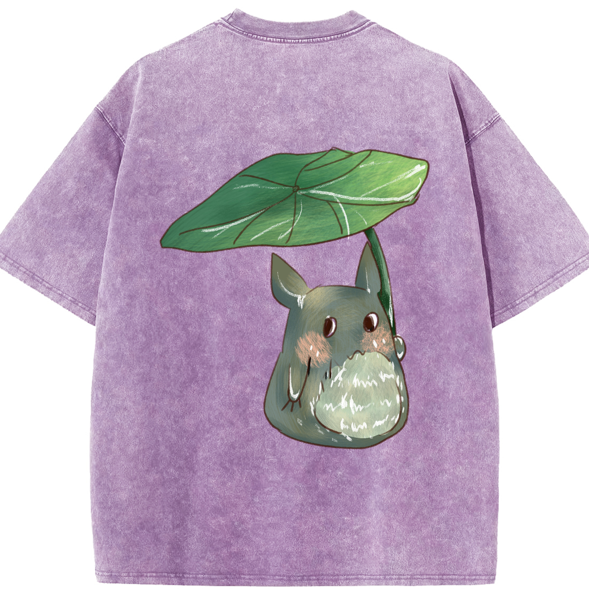 （画像用） となりのトトロ 草壁メイ 草壁サツキ My Neighbor Totoro Satsuki Kusakabe Mei Kusakabe 綿100% ヴィンテージ風 半袖Tシャツ（背面プリント）