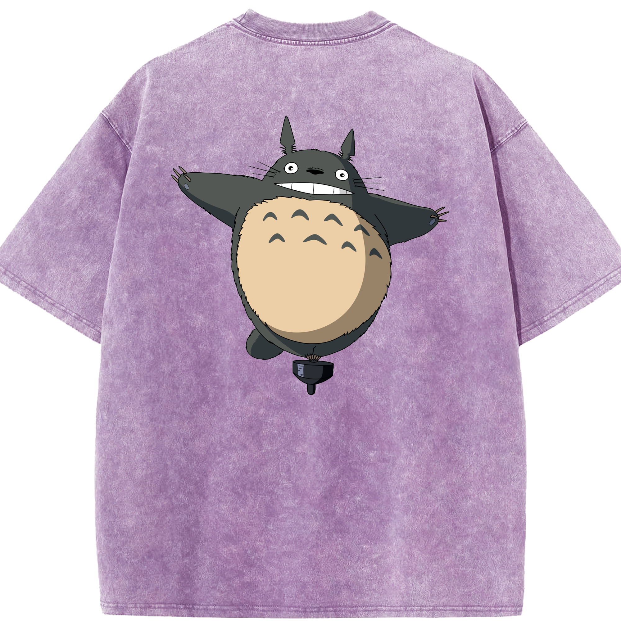 （画像用） となりのトトロ 草壁メイ 草壁サツキ My Neighbor Totoro Satsuki Kusakabe Mei Kusakabe 綿100% ヴィンテージ風 半袖Tシャツ（背面プリント）