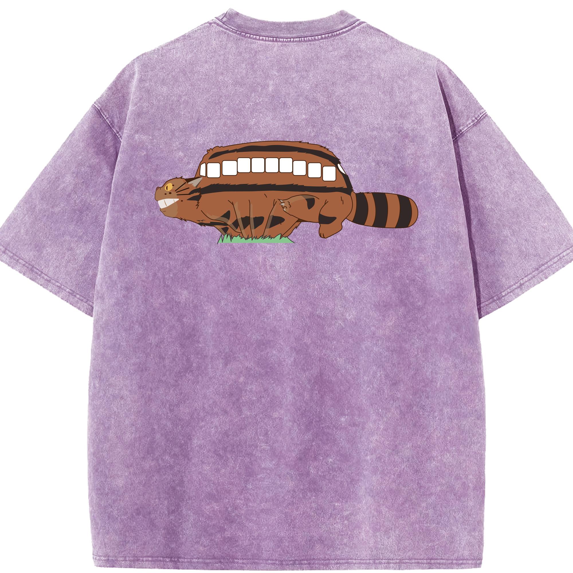 （画像用） となりのトトロ 草壁メイ 草壁サツキ My Neighbor Totoro Satsuki Kusakabe Mei Kusakabe 綿100% ヴィンテージ風 半袖Tシャツ（背面プリント）