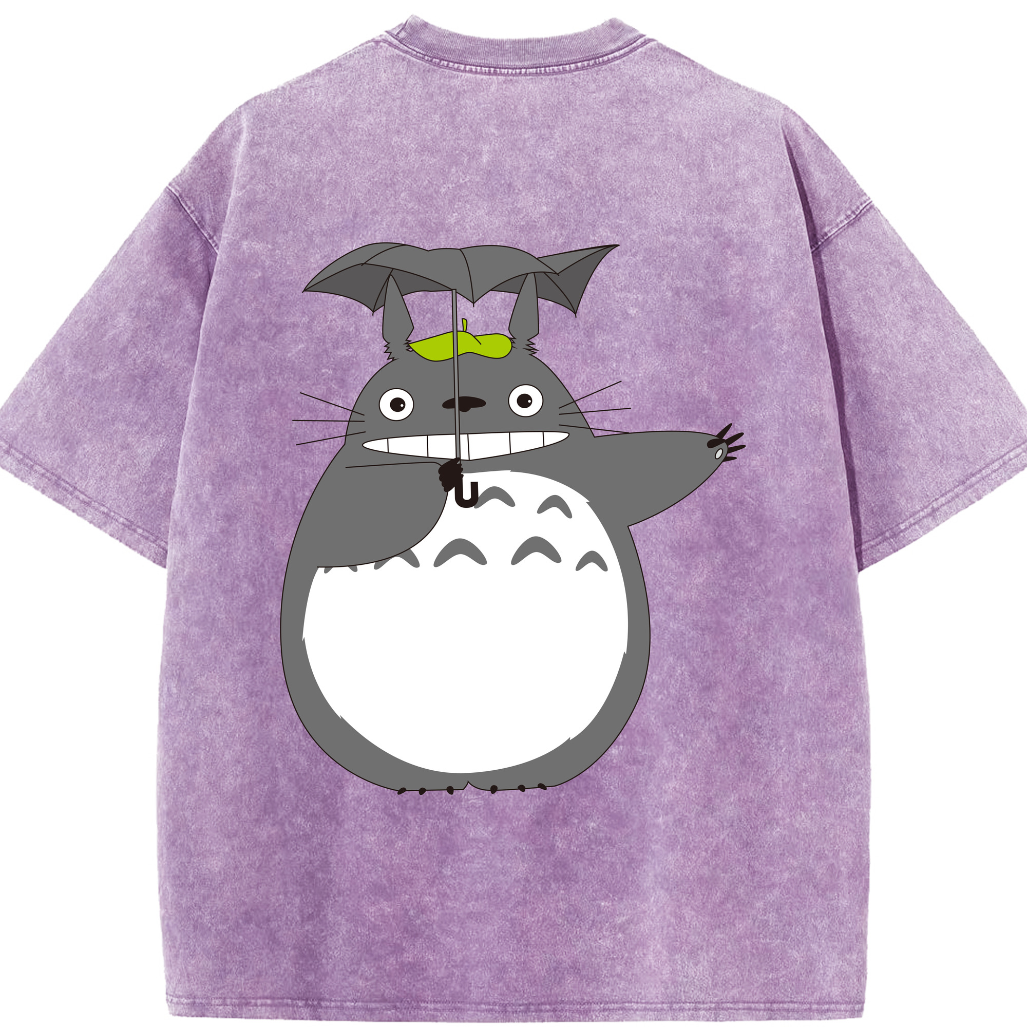 （画像用） となりのトトロ 草壁メイ 草壁サツキ My Neighbor Totoro Satsuki Kusakabe Mei Kusakabe 綿100% ヴィンテージ風 半袖Tシャツ（背面プリント）