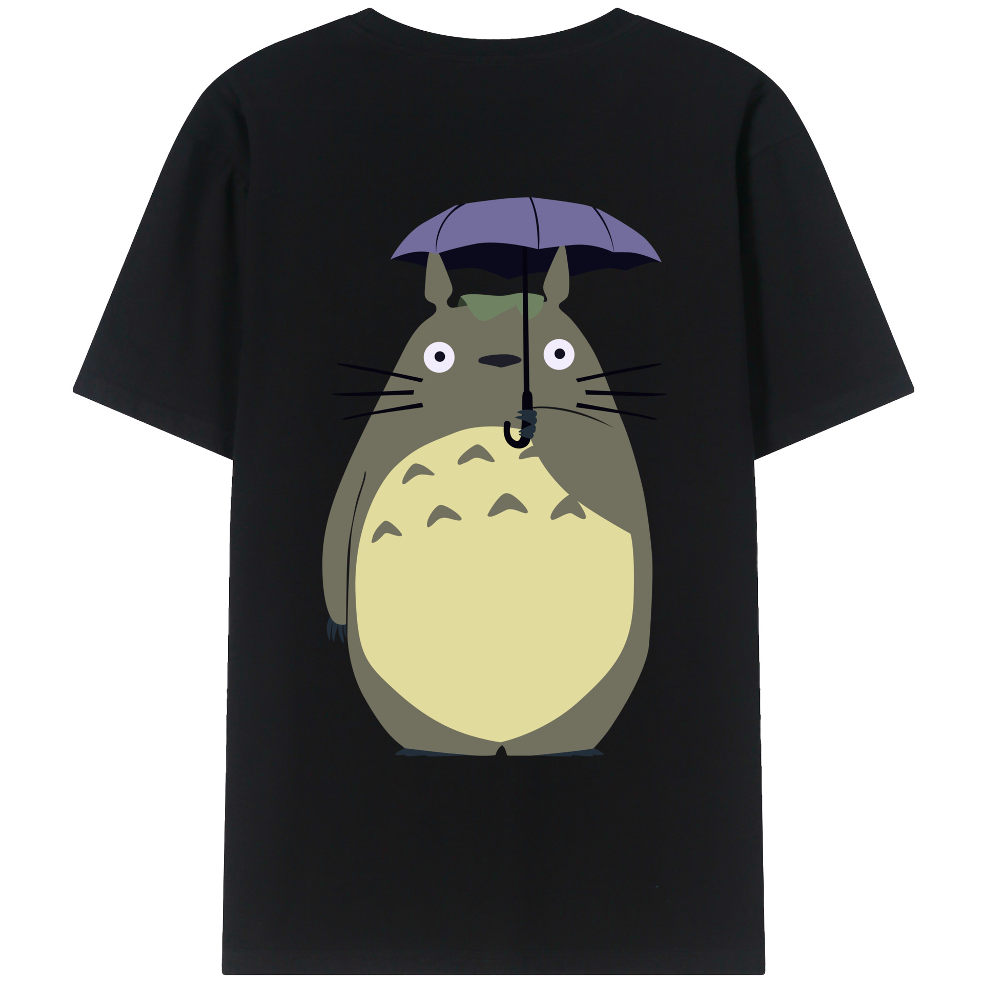 （画像用） となりのトトロ 草壁メイ 草壁サツキ My Neighbor Totoro Satsuki Kusakabe Mei Kusakabe 綿100％ メンズ半袖Tシャツ（バックプリント） 通気性