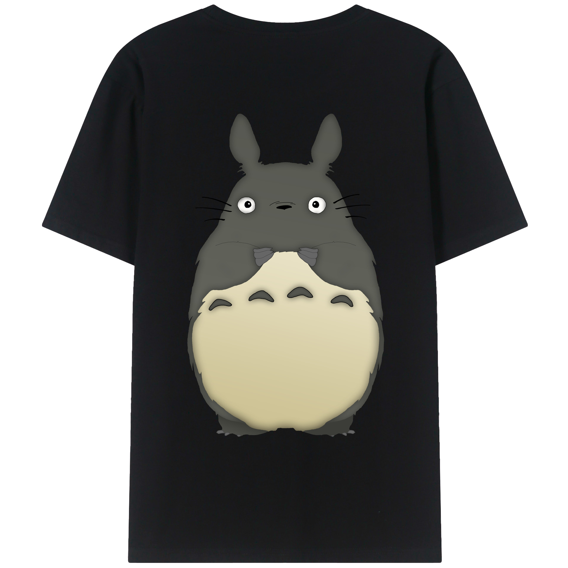 （画像用） となりのトトロ 草壁メイ 草壁サツキ My Neighbor Totoro Satsuki Kusakabe Mei Kusakabe 綿100％ メンズ半袖Tシャツ（バックプリント） 通気性