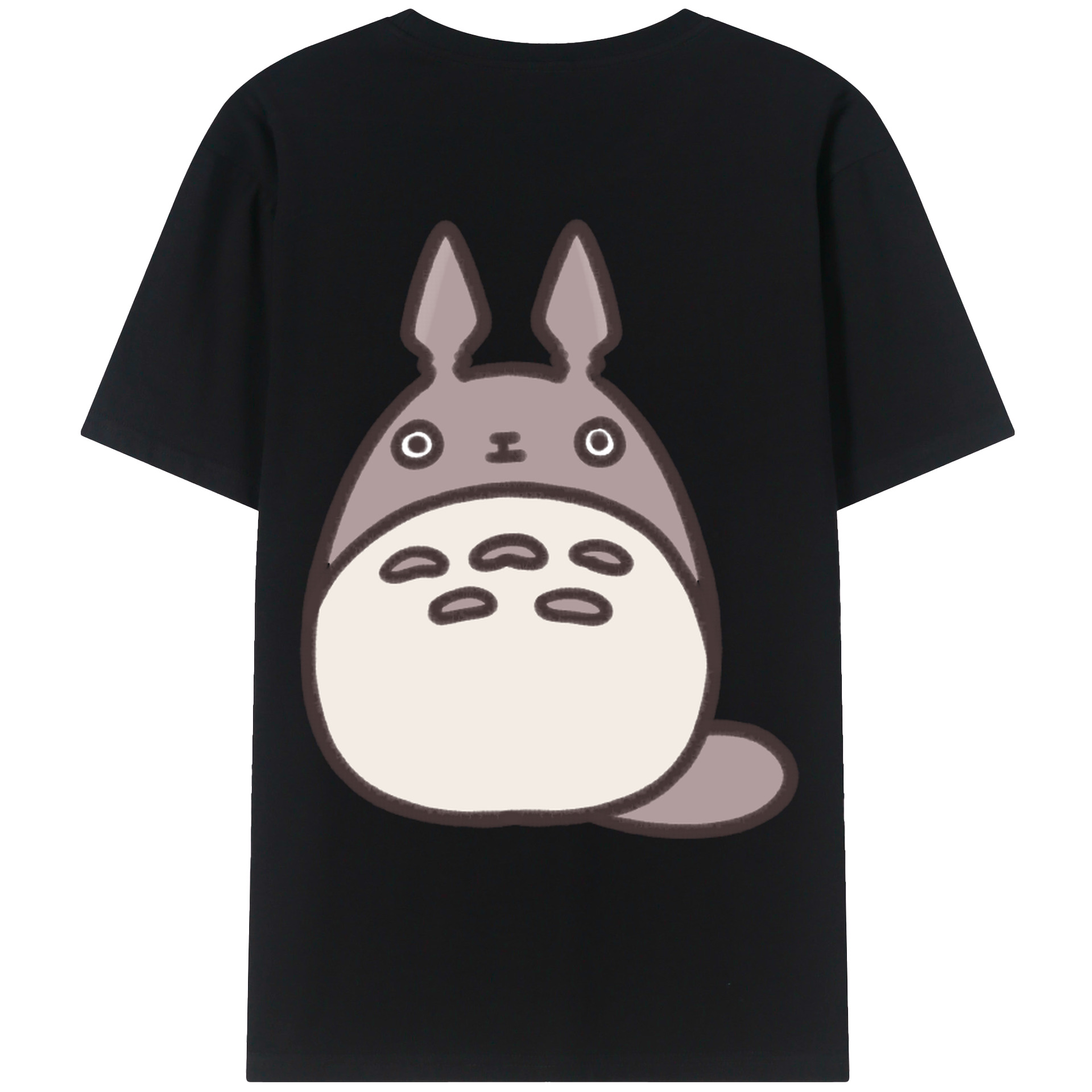 （画像用） となりのトトロ 草壁メイ 草壁サツキ My Neighbor Totoro Satsuki Kusakabe Mei Kusakabe 綿100％ メンズ半袖Tシャツ（バックプリント） 通気性