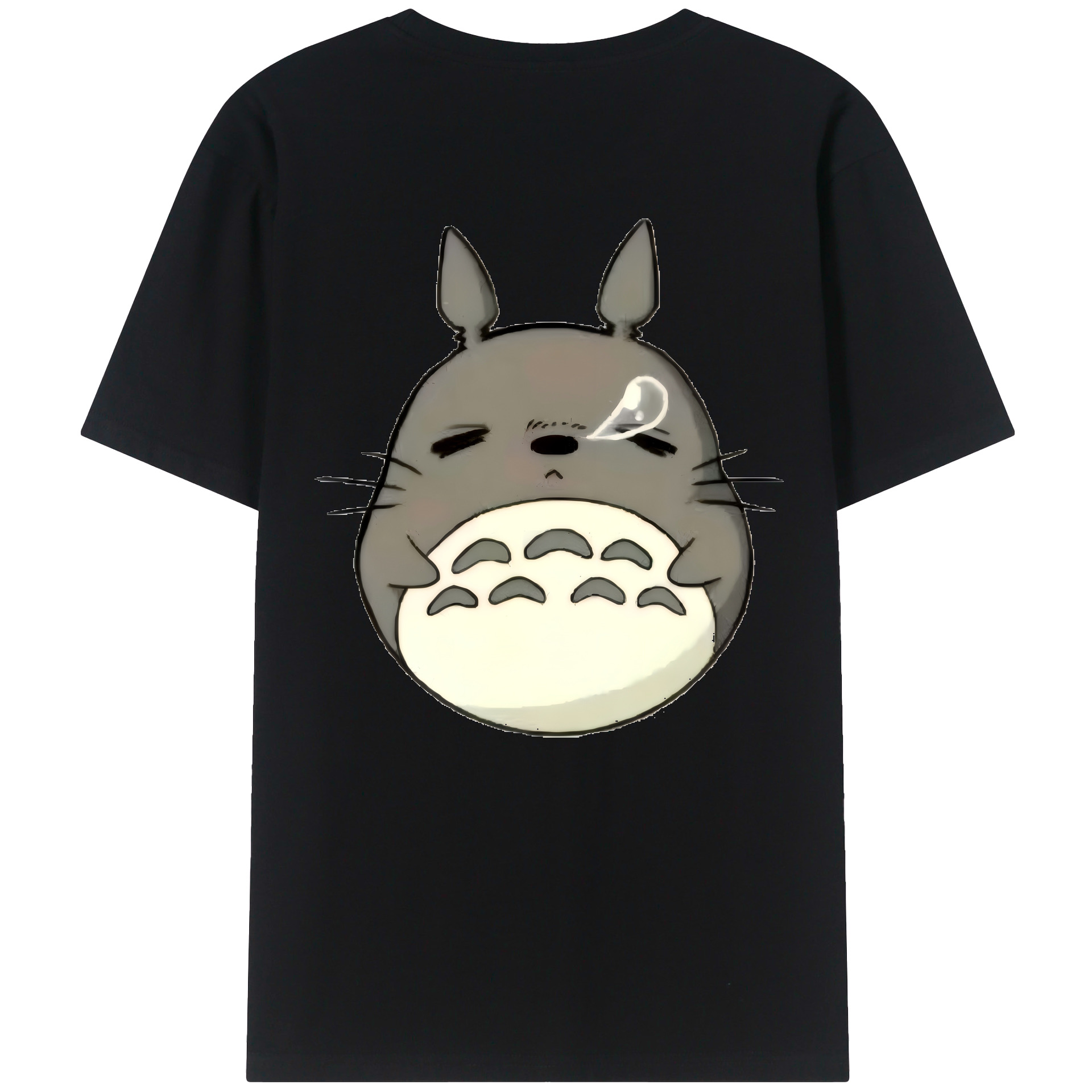 （画像用） となりのトトロ 草壁メイ 草壁サツキ My Neighbor Totoro Satsuki Kusakabe Mei Kusakabe 綿100％ メンズ半袖Tシャツ（バックプリント） 通気性