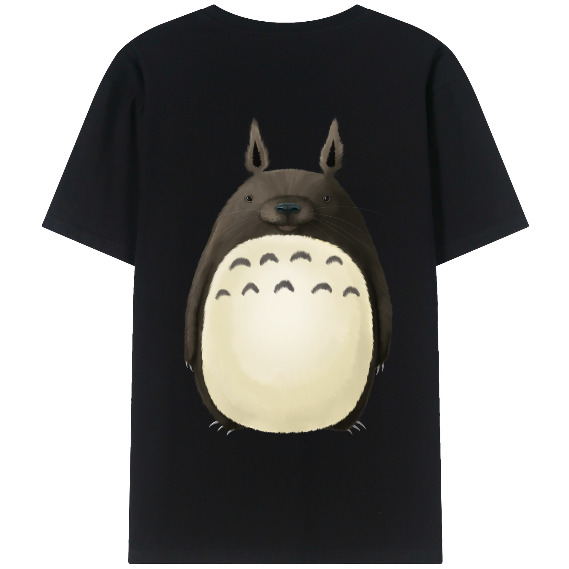 （画像用） となりのトトロ 草壁メイ 草壁サツキ My Neighbor Totoro Satsuki Kusakabe Mei Kusakabe 綿100％ メンズ半袖Tシャツ（バックプリント） 通気性