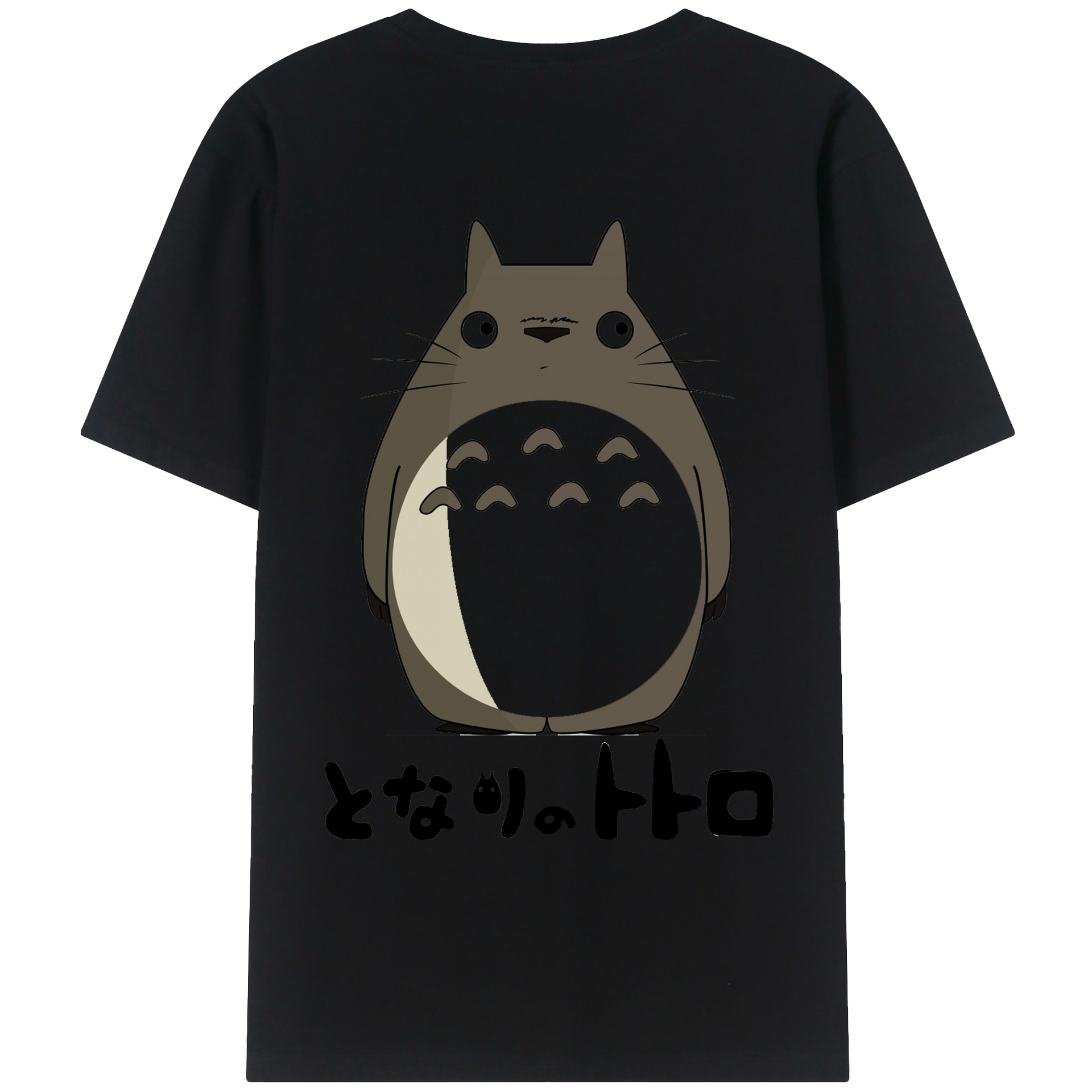 （画像用） となりのトトロ 草壁メイ 草壁サツキ My Neighbor Totoro Satsuki Kusakabe Mei Kusakabe 綿100％ メンズ半袖Tシャツ（バックプリント） 通気性