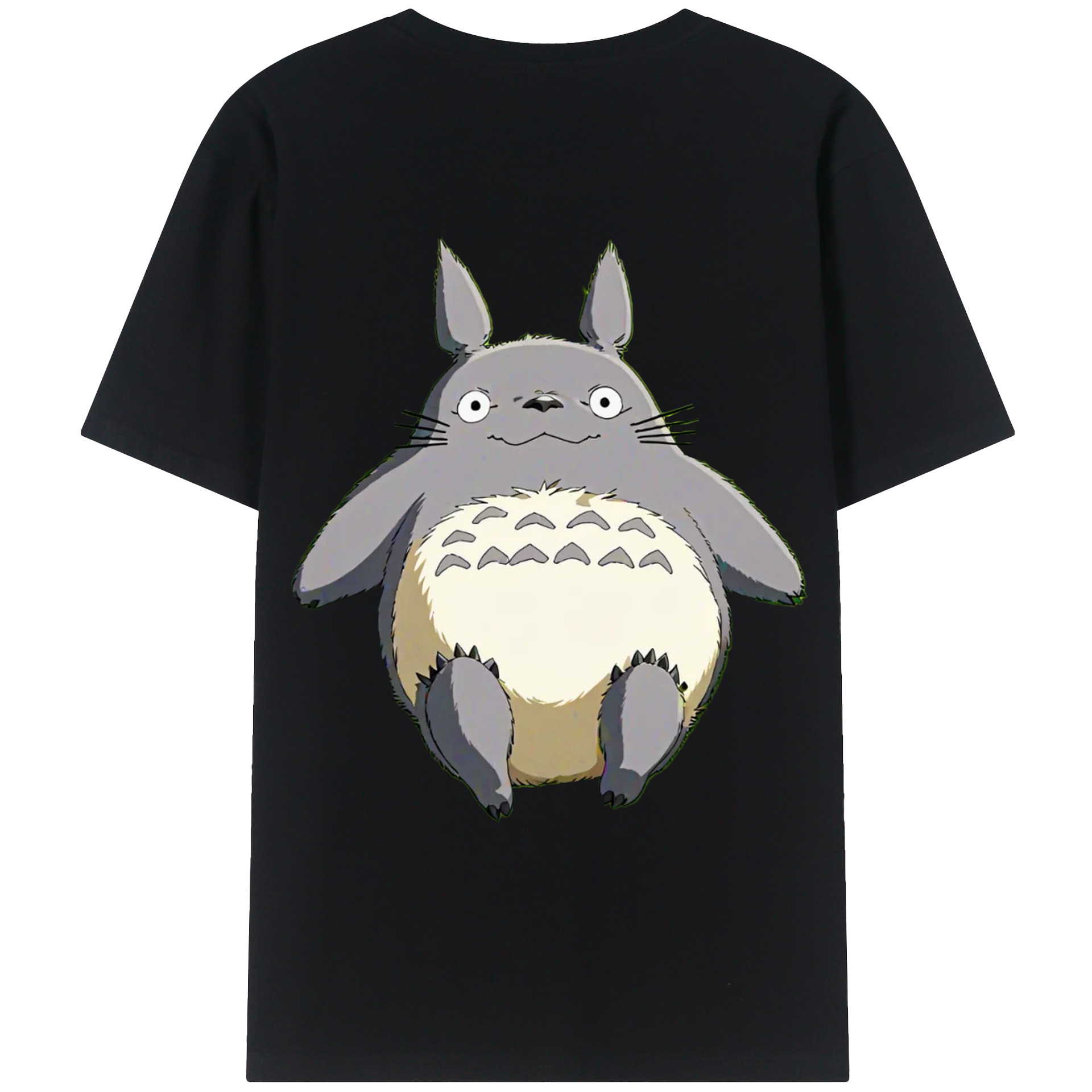 （画像用） となりのトトロ 草壁メイ 草壁サツキ My Neighbor Totoro Satsuki Kusakabe Mei Kusakabe 綿100％ メンズ半袖Tシャツ（バックプリント） 通気性