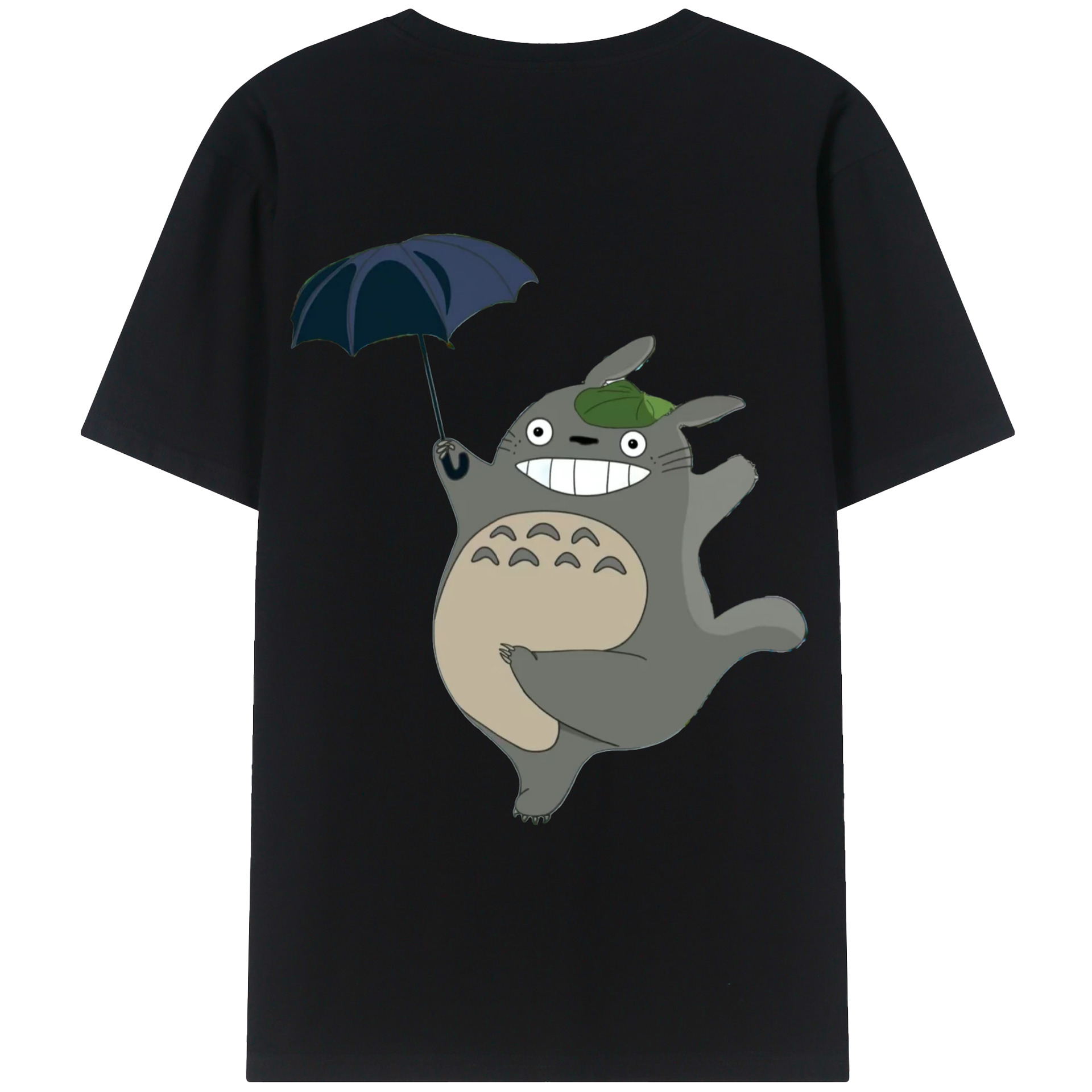 （画像用） となりのトトロ 草壁メイ 草壁サツキ My Neighbor Totoro Satsuki Kusakabe Mei Kusakabe 綿100％ メンズ半袖Tシャツ（バックプリント） 通気性