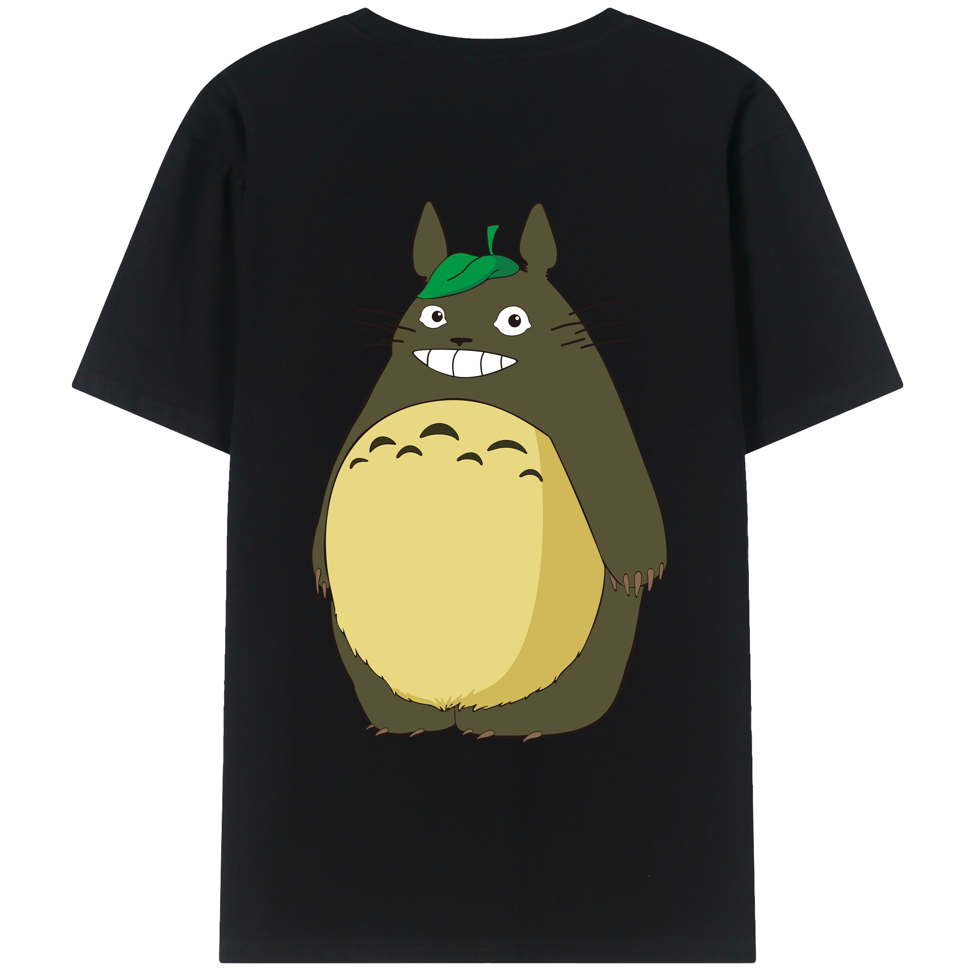 （画像用） となりのトトロ 草壁メイ 草壁サツキ My Neighbor Totoro Satsuki Kusakabe Mei Kusakabe 綿100％ メンズ半袖Tシャツ（バックプリント） 通気性