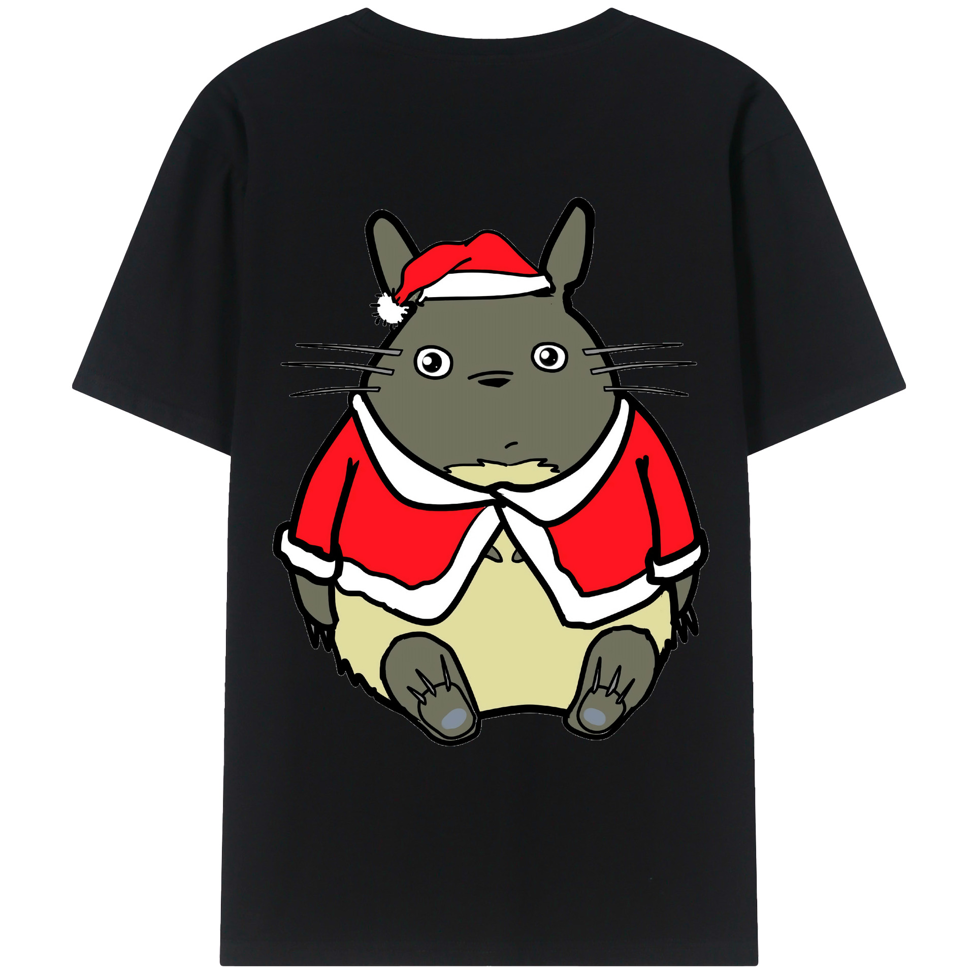 （画像用） となりのトトロ 草壁メイ 草壁サツキ My Neighbor Totoro Satsuki Kusakabe Mei Kusakabe 綿100％ メンズ半袖Tシャツ（バックプリント） 通気性