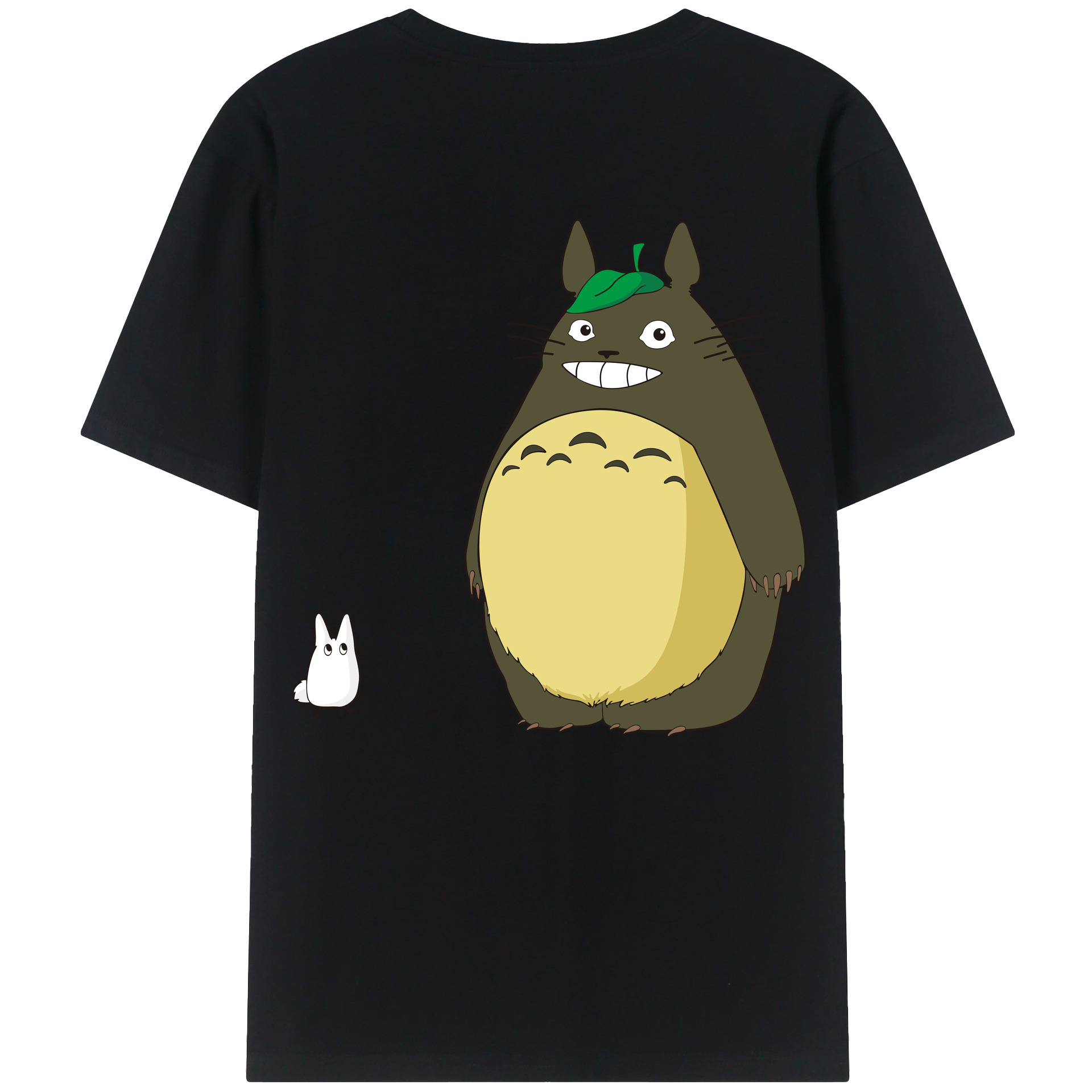（画像用） となりのトトロ 草壁メイ 草壁サツキ My Neighbor Totoro Satsuki Kusakabe Mei Kusakabe 綿100％ メンズ半袖Tシャツ（バックプリント） 通気性