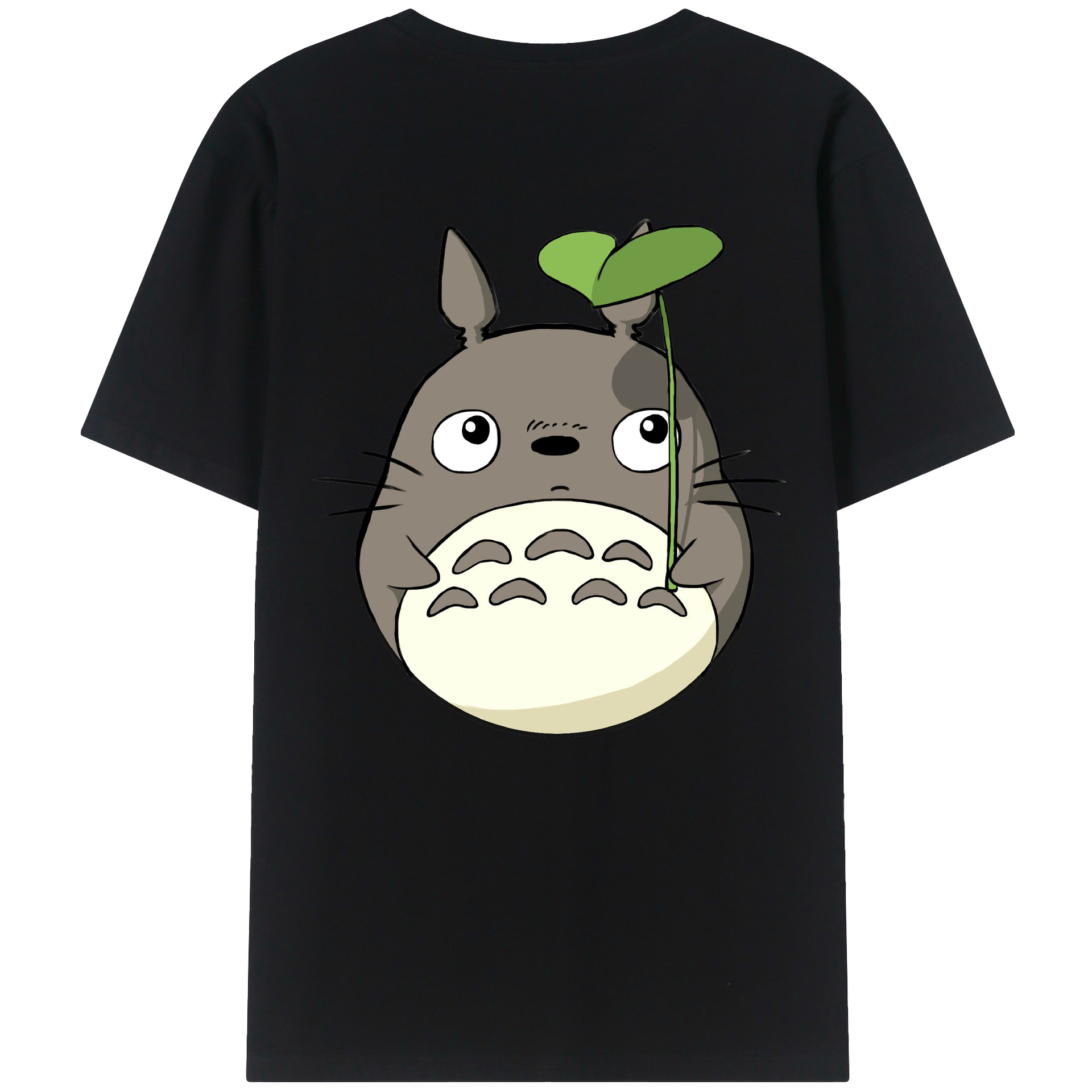 （画像用） となりのトトロ 草壁メイ 草壁サツキ My Neighbor Totoro Satsuki Kusakabe Mei Kusakabe 綿100％ メンズ半袖Tシャツ（バックプリント） 通気性