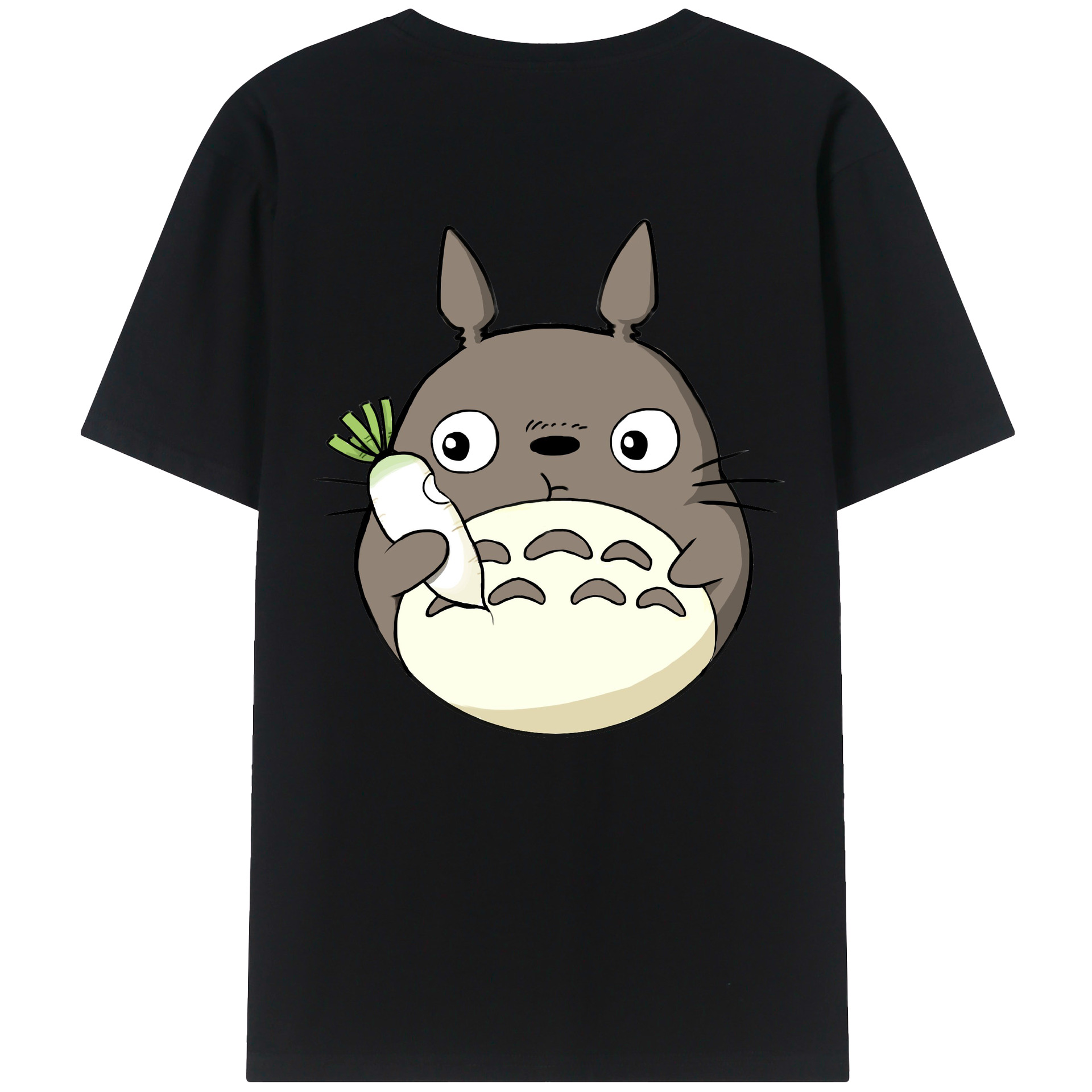 （画像用） となりのトトロ 草壁メイ 草壁サツキ My Neighbor Totoro Satsuki Kusakabe Mei Kusakabe 綿100％ メンズ半袖Tシャツ（バックプリント） 通気性