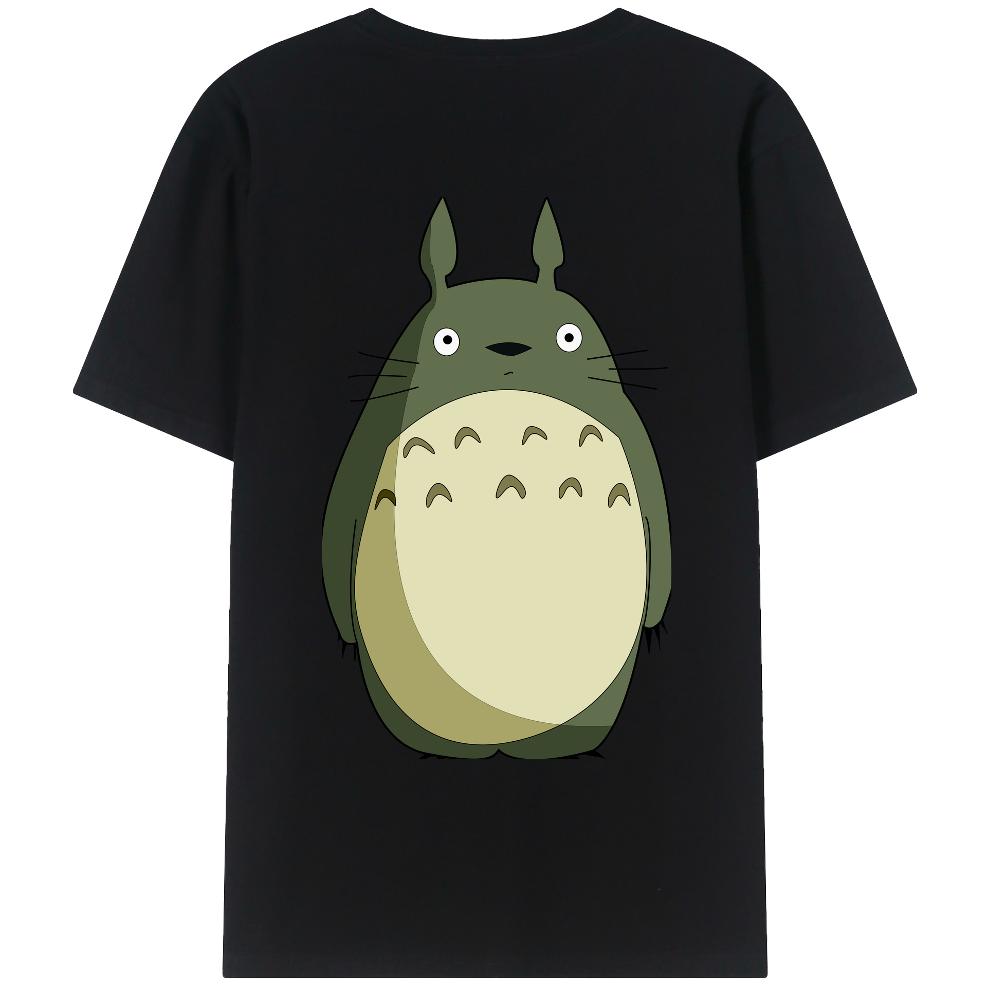 （画像用） となりのトトロ 草壁メイ 草壁サツキ My Neighbor Totoro Satsuki Kusakabe Mei Kusakabe 綿100％ メンズ半袖Tシャツ（バックプリント） 通気性