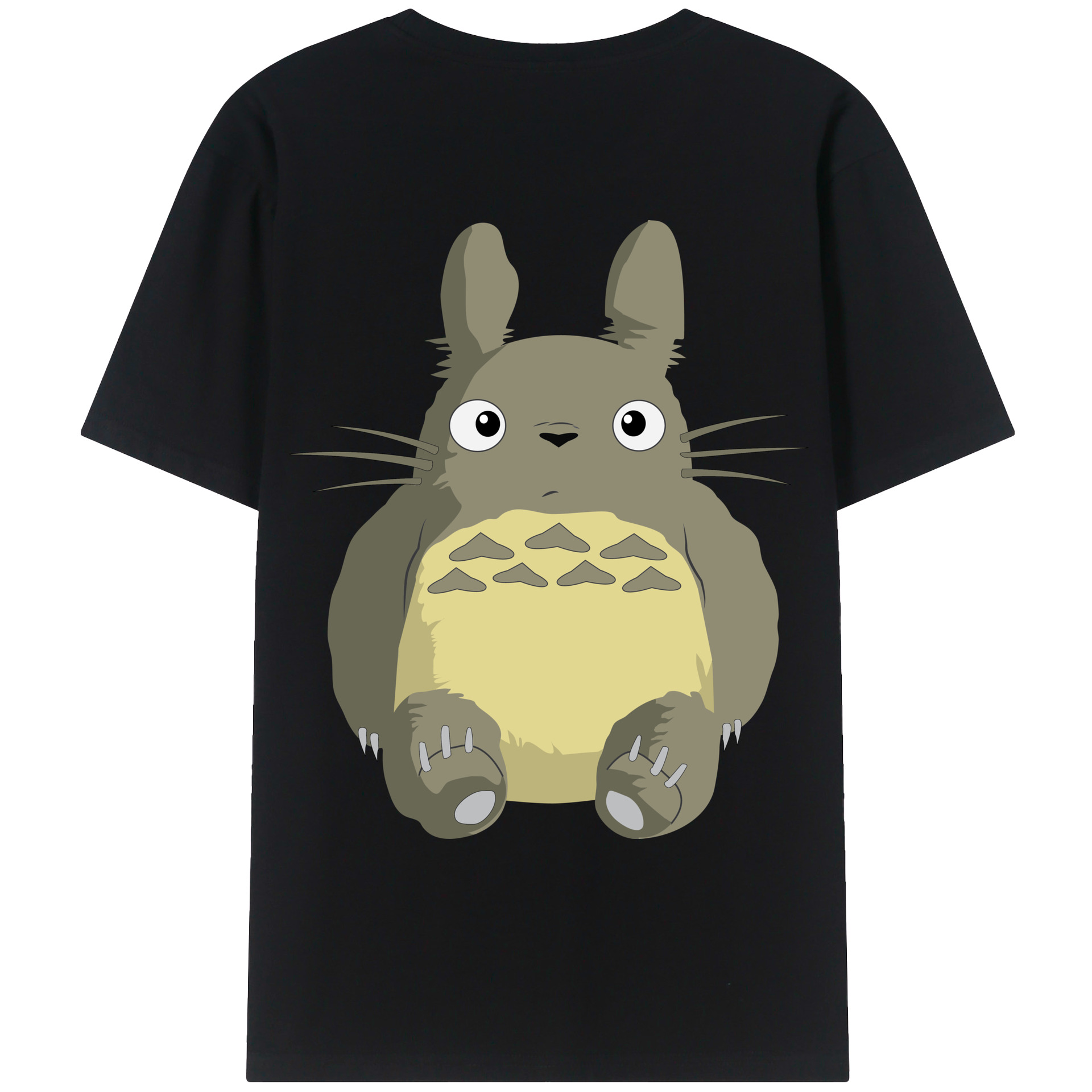 （画像用） となりのトトロ 草壁メイ 草壁サツキ My Neighbor Totoro Satsuki Kusakabe Mei Kusakabe 綿100％ メンズ半袖Tシャツ（バックプリント） 通気性