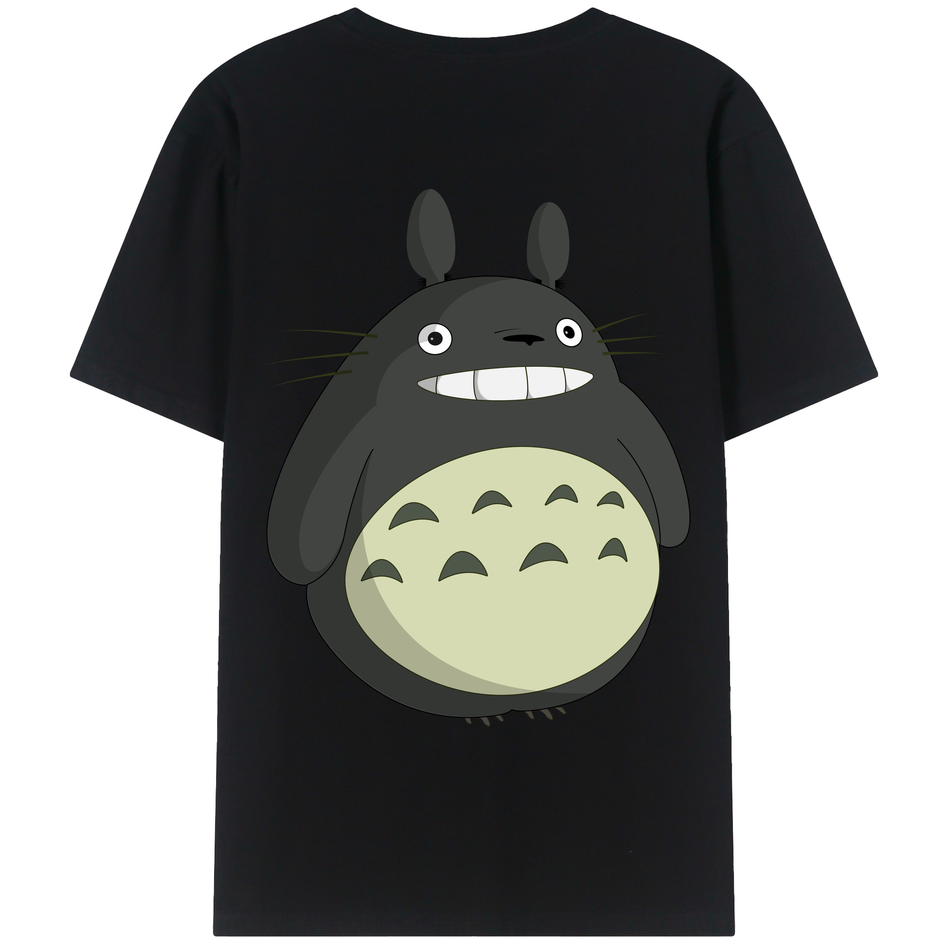 （画像用） となりのトトロ 草壁メイ 草壁サツキ My Neighbor Totoro Satsuki Kusakabe Mei Kusakabe 綿100％ メンズ半袖Tシャツ（バックプリント） 通気性