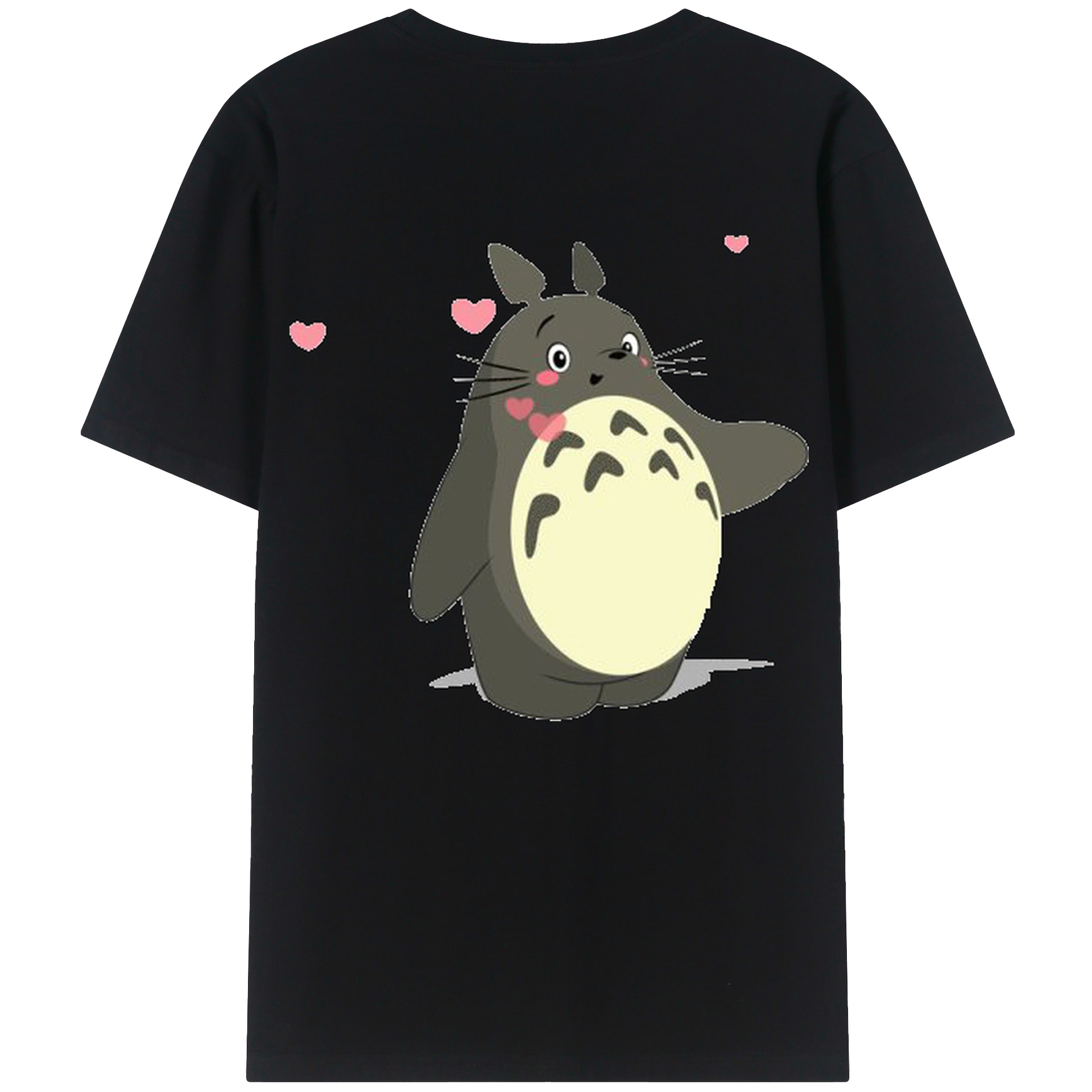 （画像用） となりのトトロ 草壁メイ 草壁サツキ My Neighbor Totoro Satsuki Kusakabe Mei Kusakabe 綿100％ メンズ半袖Tシャツ（バックプリント） 通気性