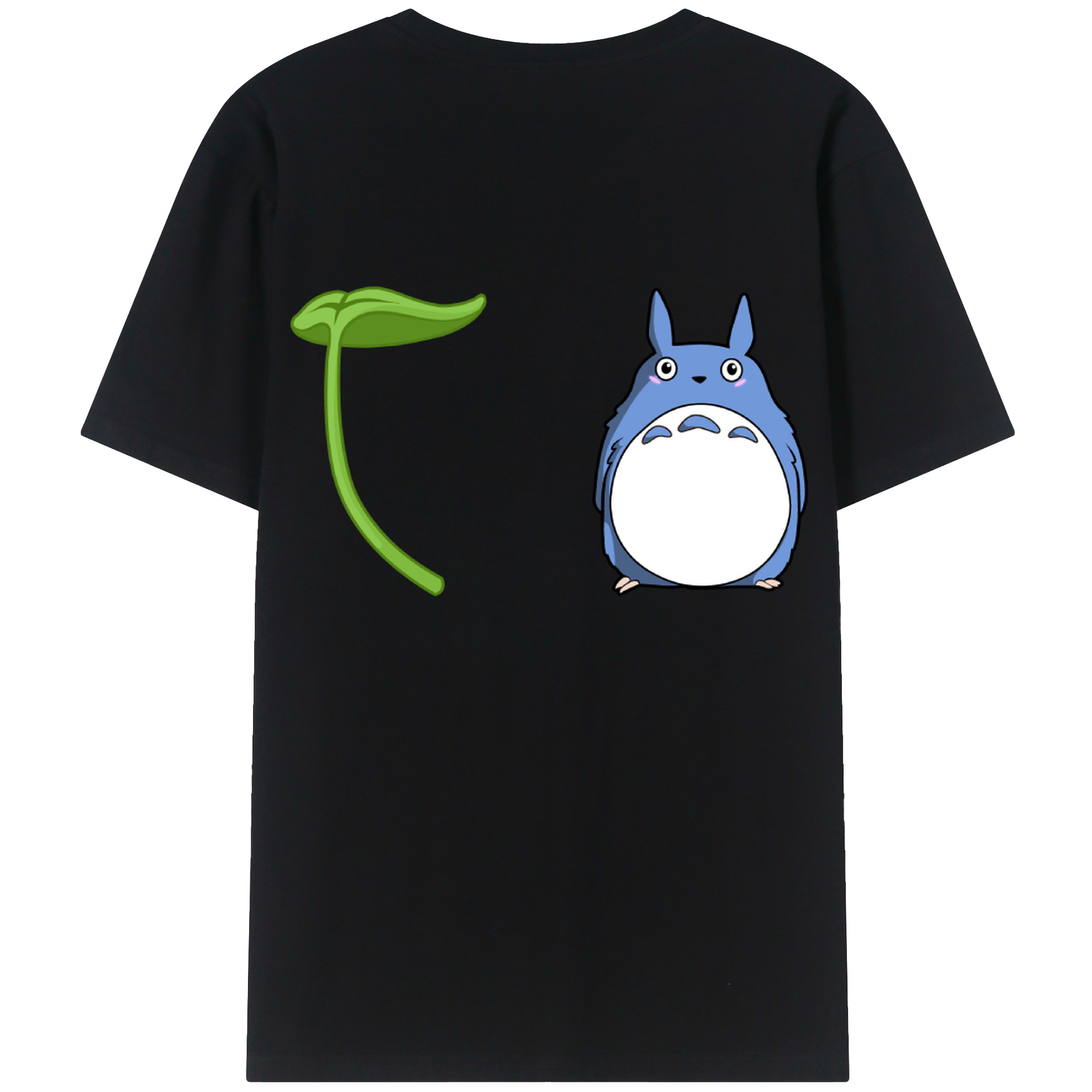 （画像用） となりのトトロ 草壁メイ 草壁サツキ My Neighbor Totoro Satsuki Kusakabe Mei Kusakabe 綿100％ メンズ半袖Tシャツ（バックプリント） 通気性