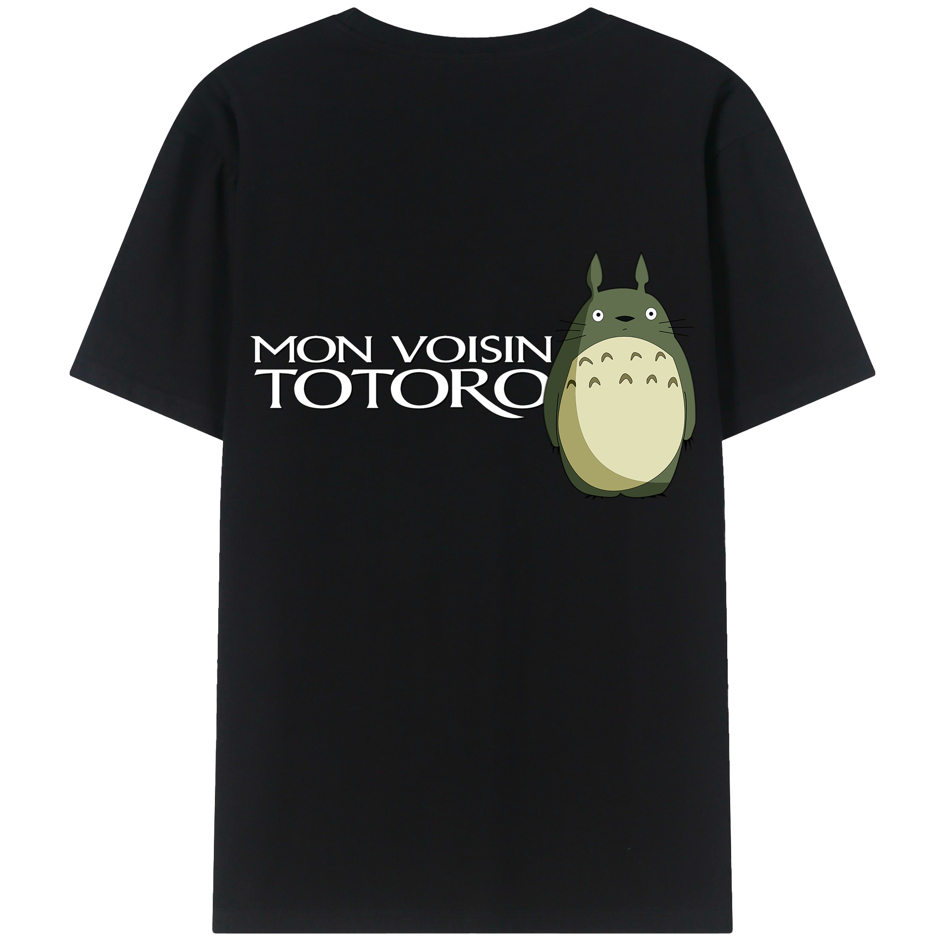 （画像用） となりのトトロ 草壁メイ 草壁サツキ My Neighbor Totoro Satsuki Kusakabe Mei Kusakabe 綿100％ メンズ半袖Tシャツ（バックプリント） 通気性
